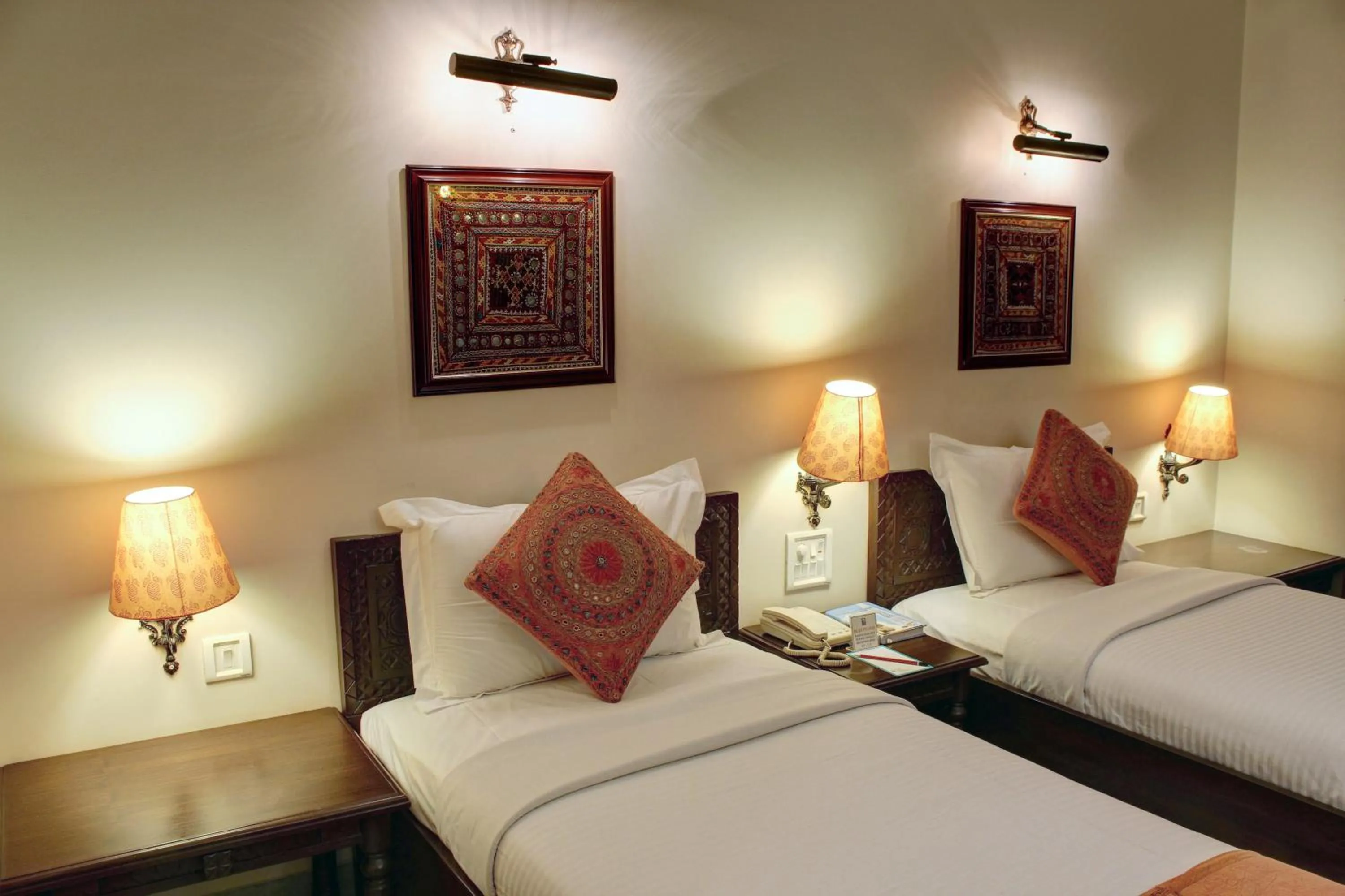 Decorative detail, Bed in Palace On Ganges - Heritage Hotel