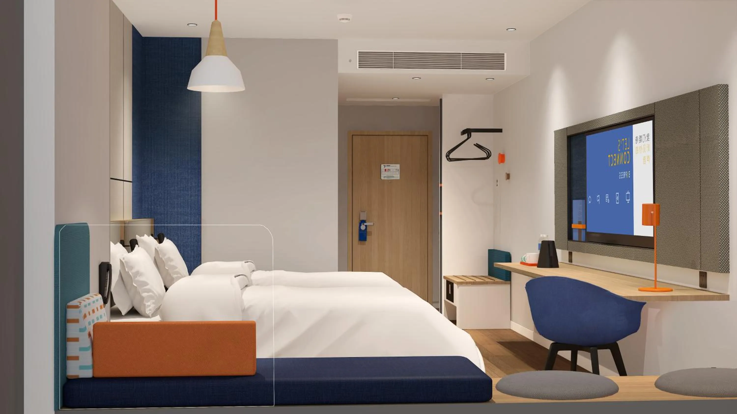 Photo of the whole room, Bed in Holiday Inn Express Chongqing Caiyun Lake by IHG