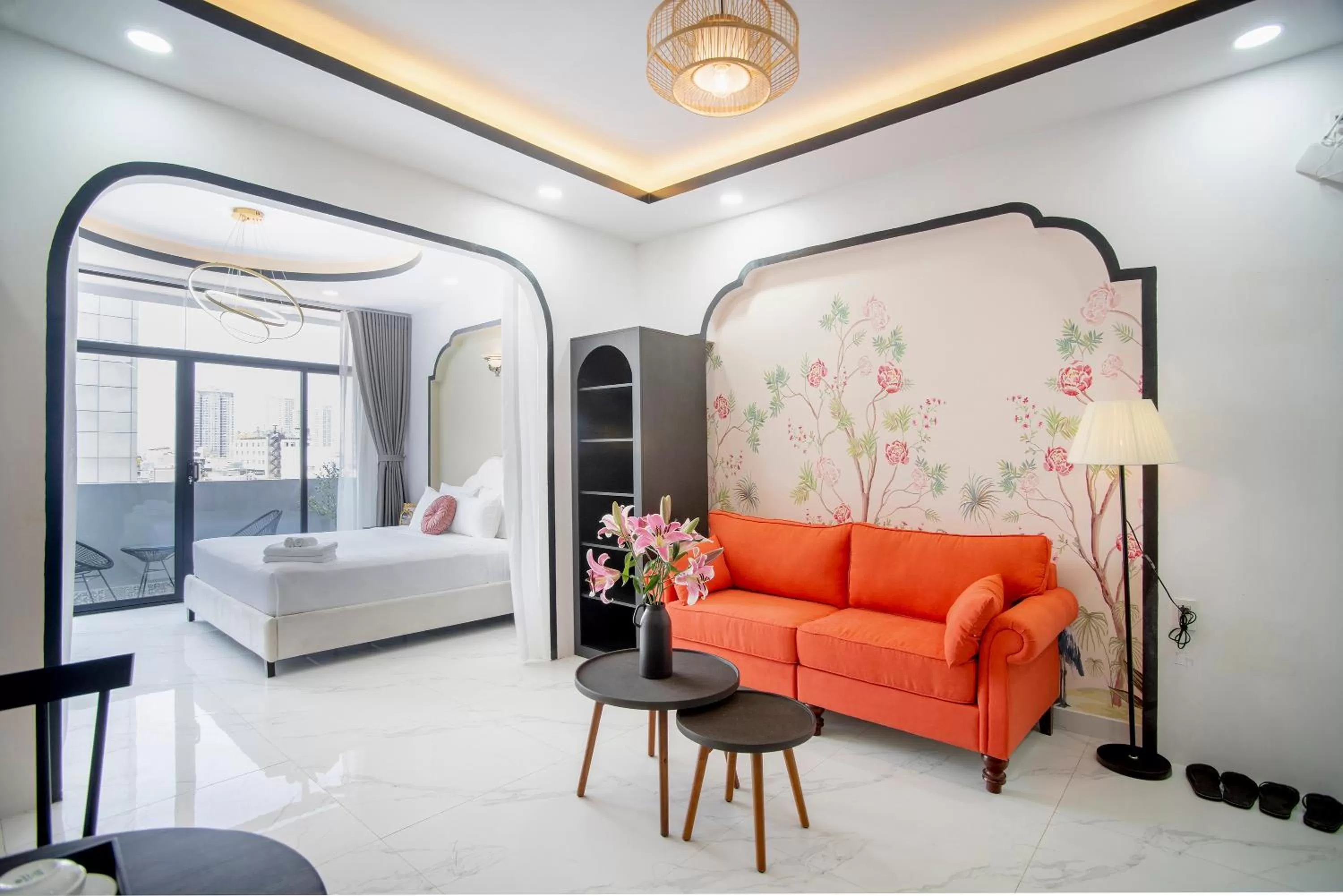 Living room, Bed in SAZI BEN THANH Hotel HCM