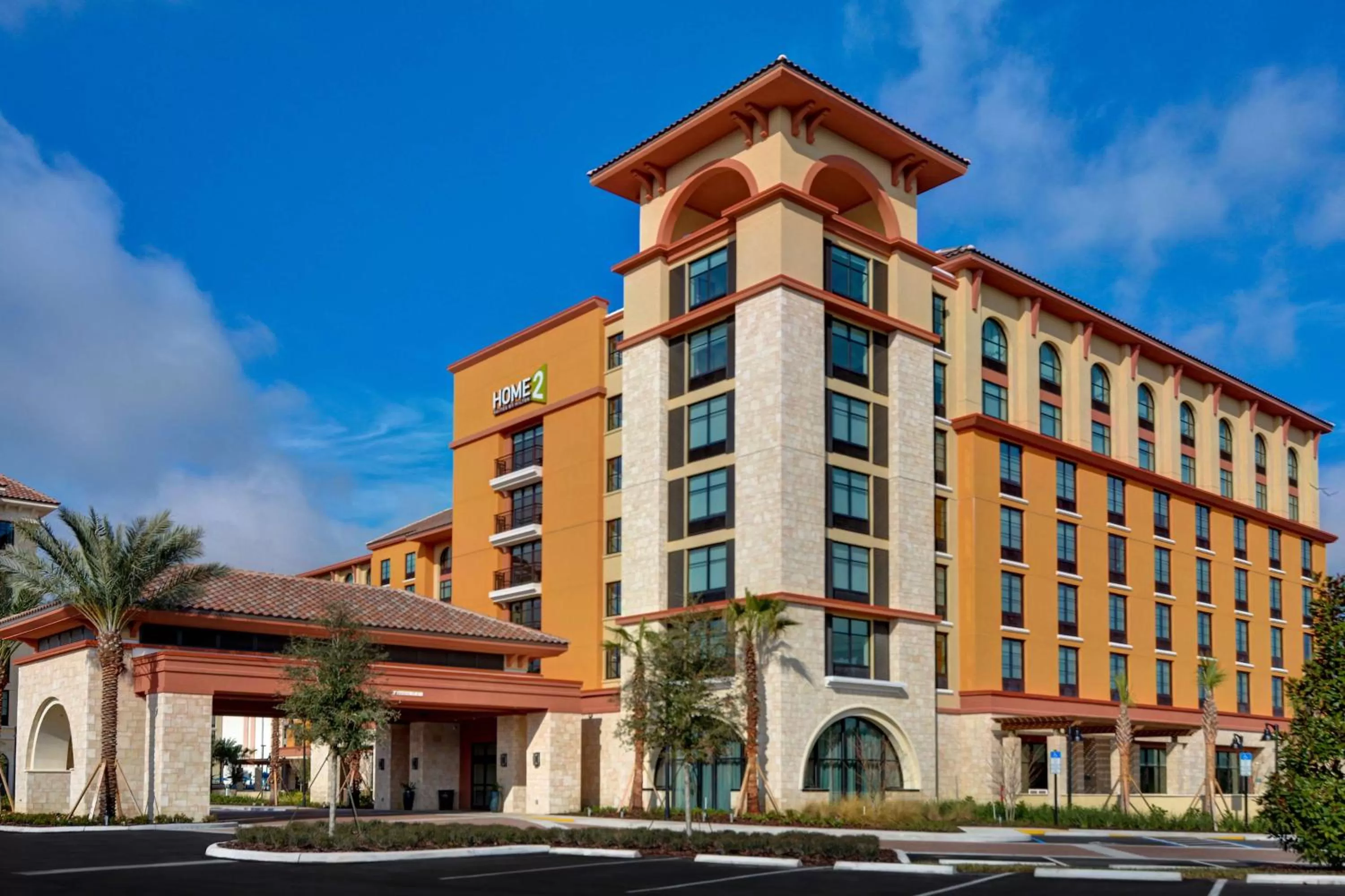 Property building in Home2 Suites By Hilton Orlando Flamingo Crossings, FL