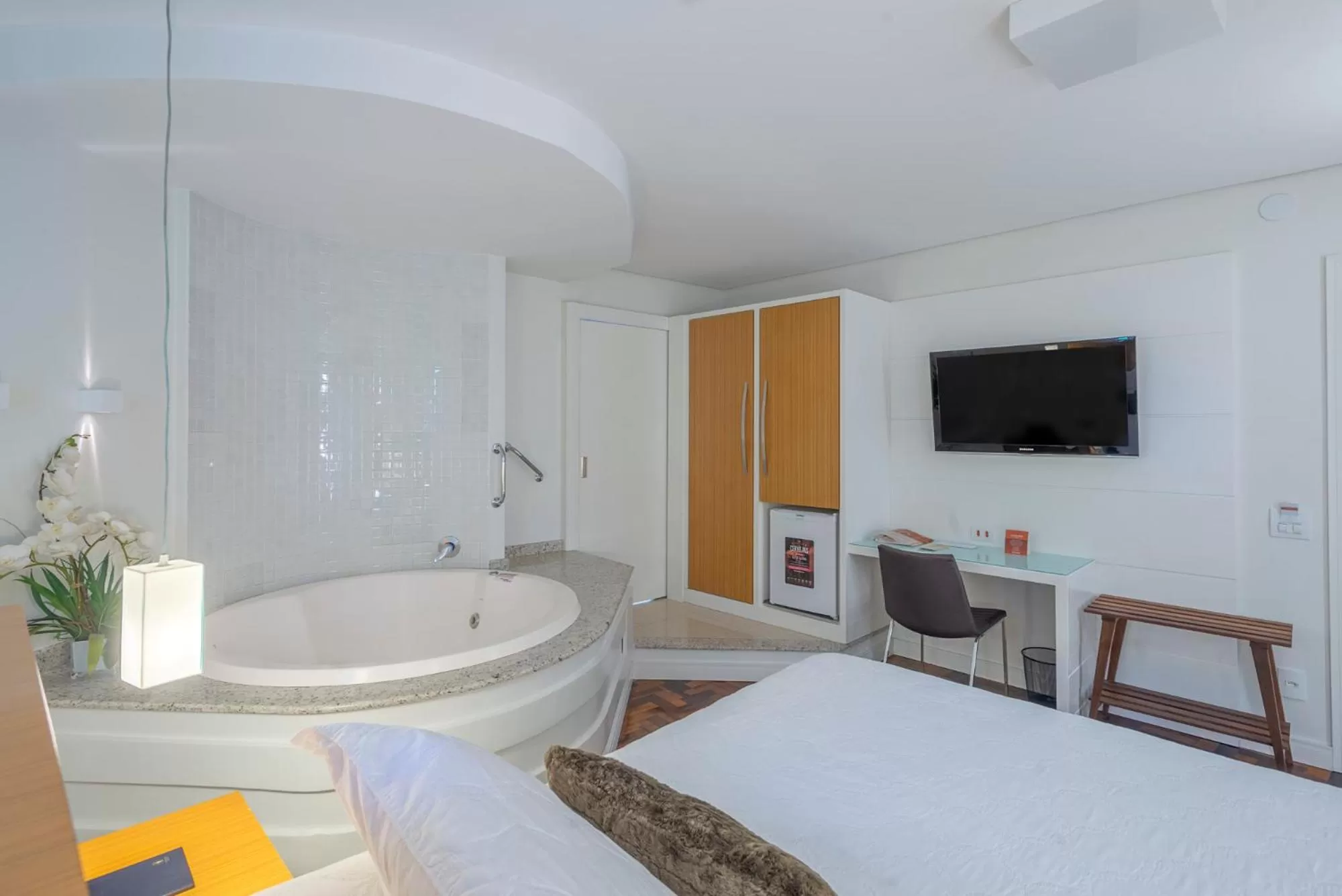 Bed in Hotel Glória Blumenau