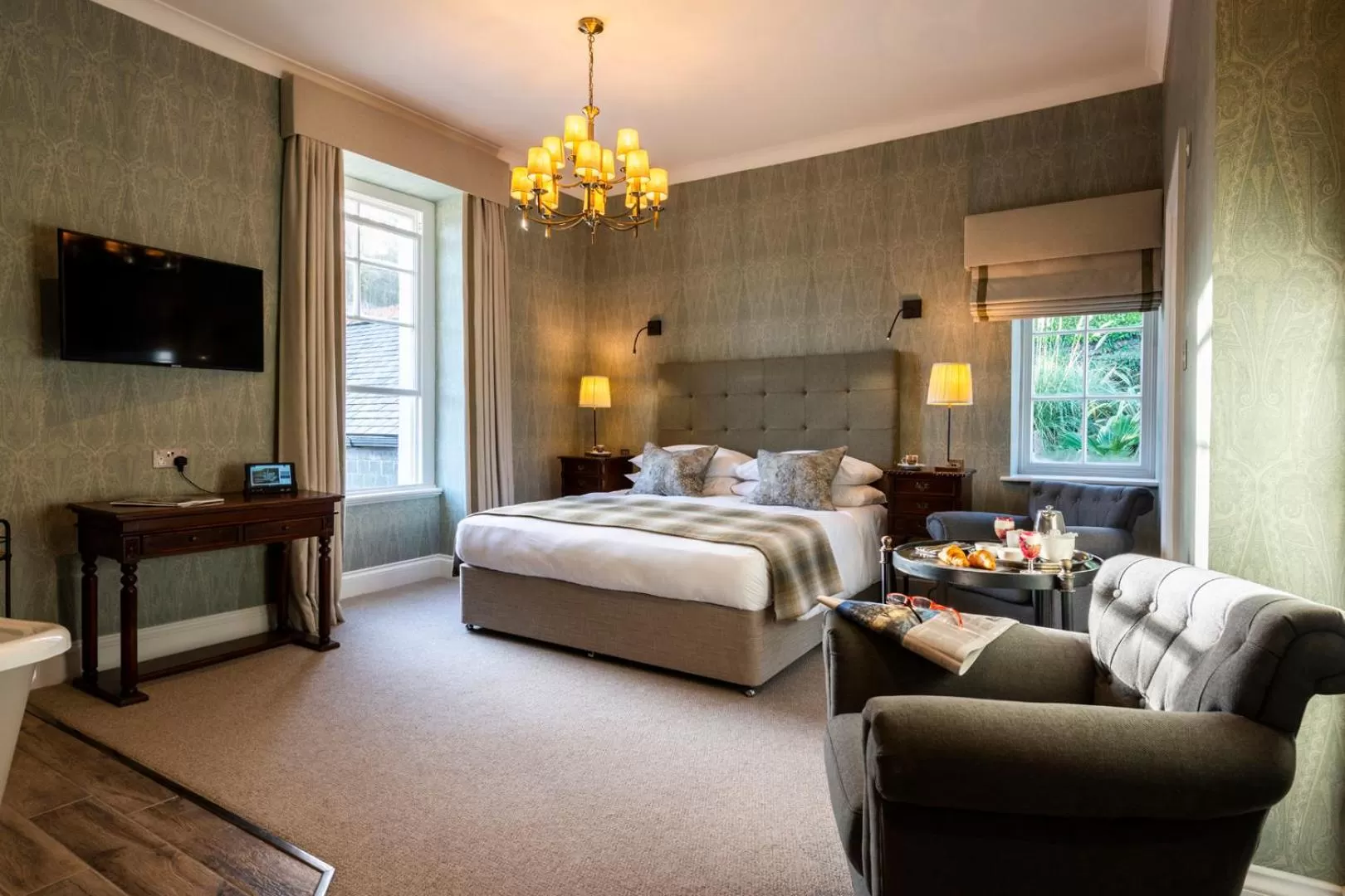 Bed in Carbis Bay and Spa Hotel