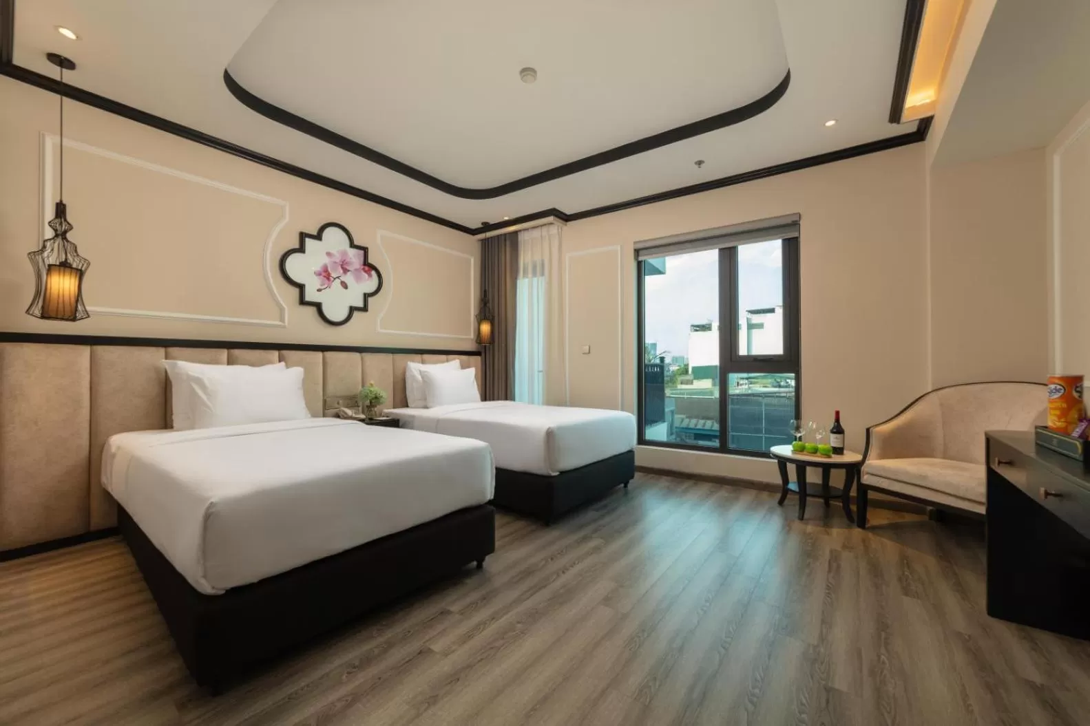 Bed in FTE Ba Dinh Hotel