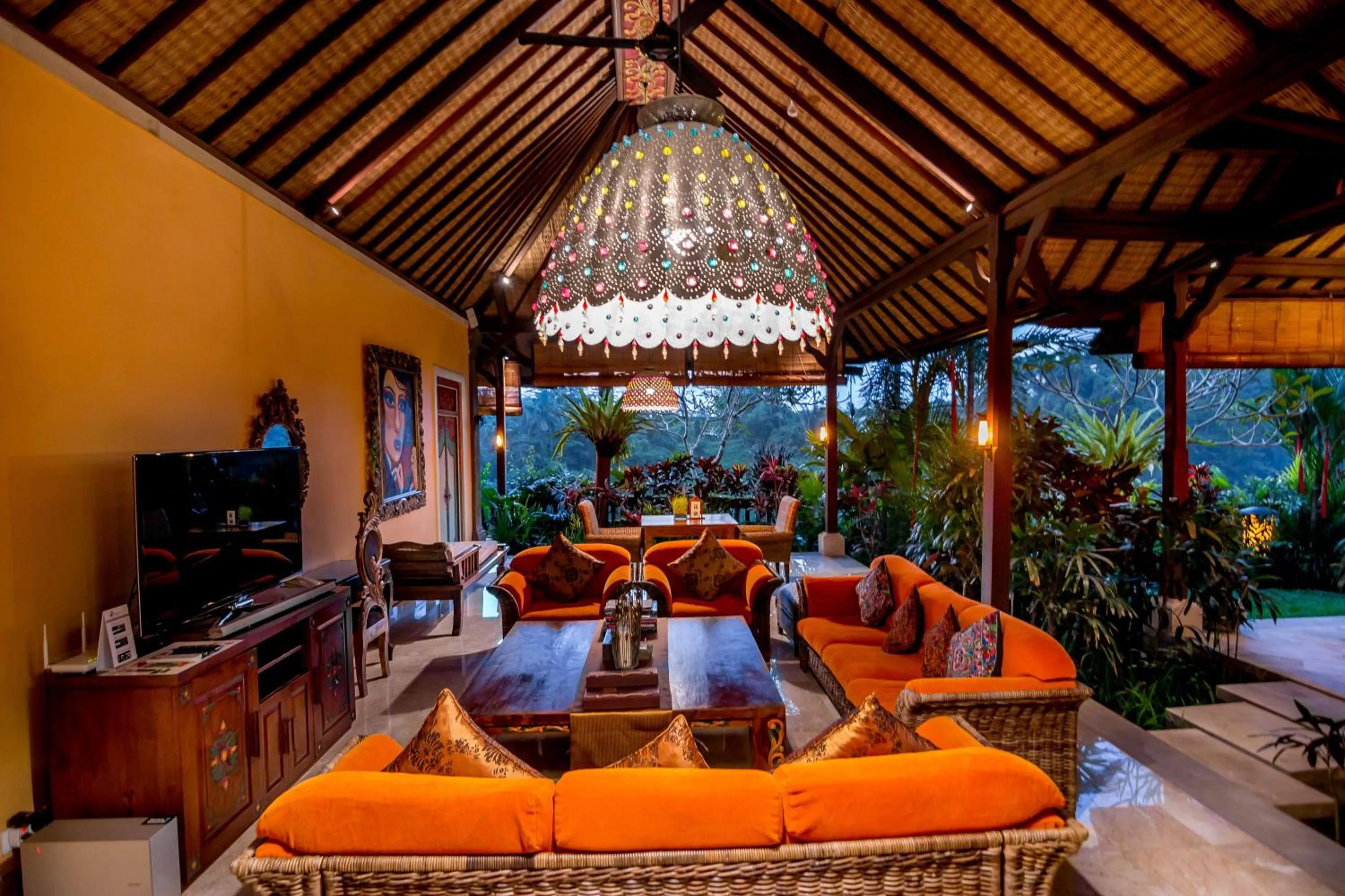 Living room in Bidadari Private Villas & Retreat
