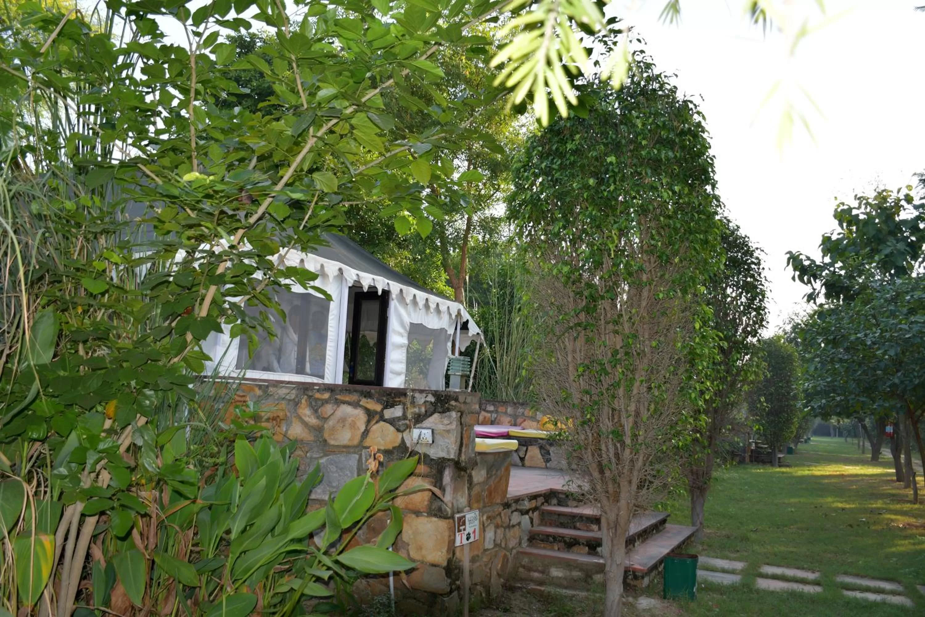 Patio, Property Building in Sultan Bagh Resort by The Sky Imperial