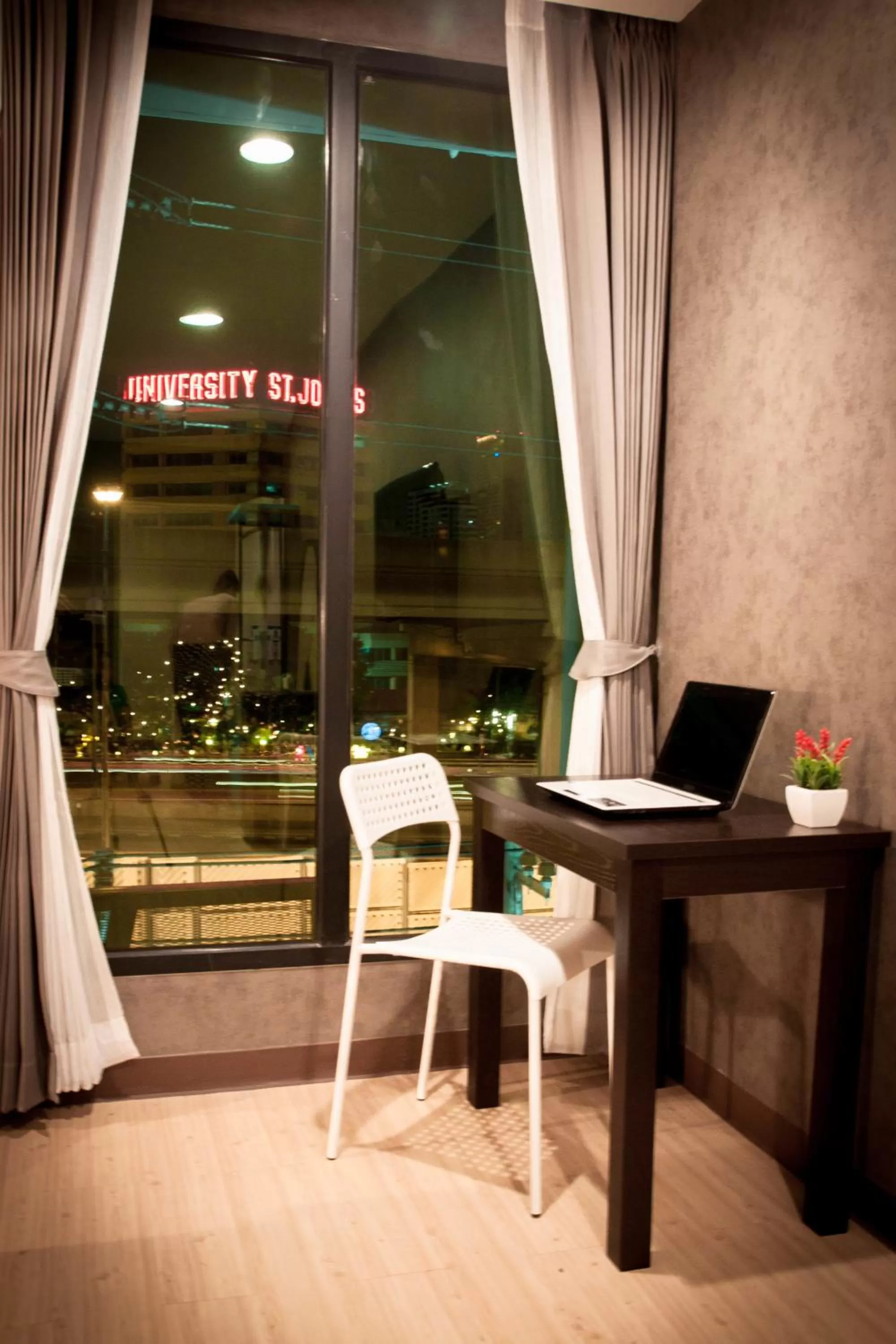 Seating area in C U Inn Bangkok