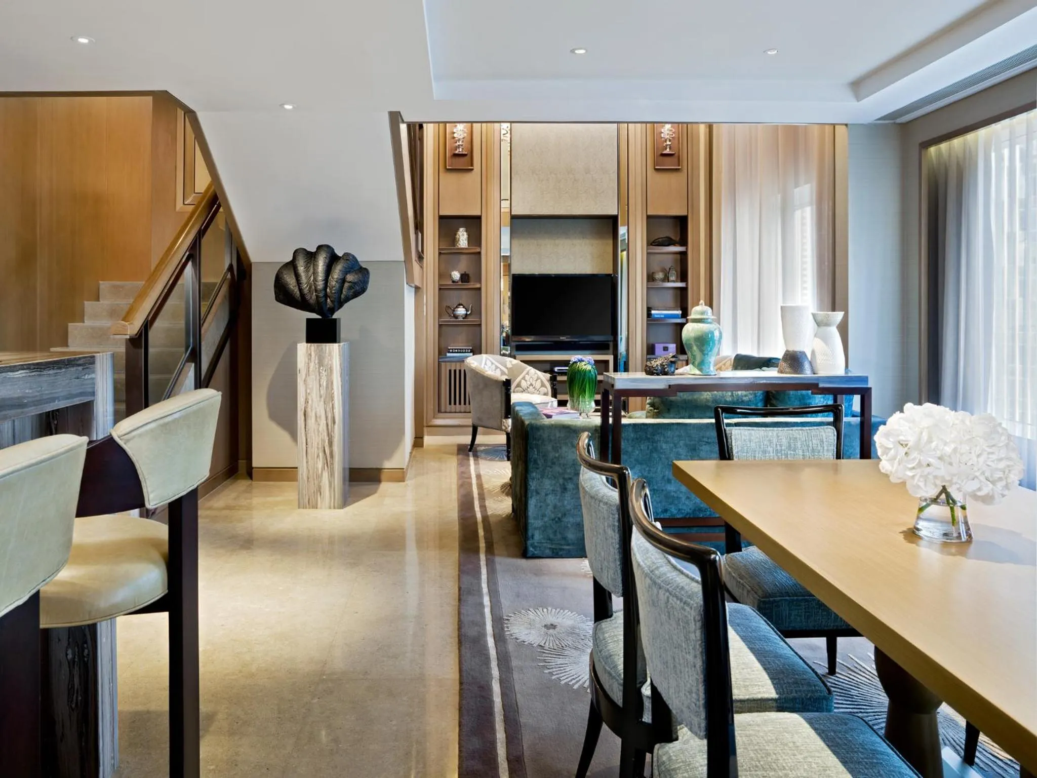 Living room in IFC Residence