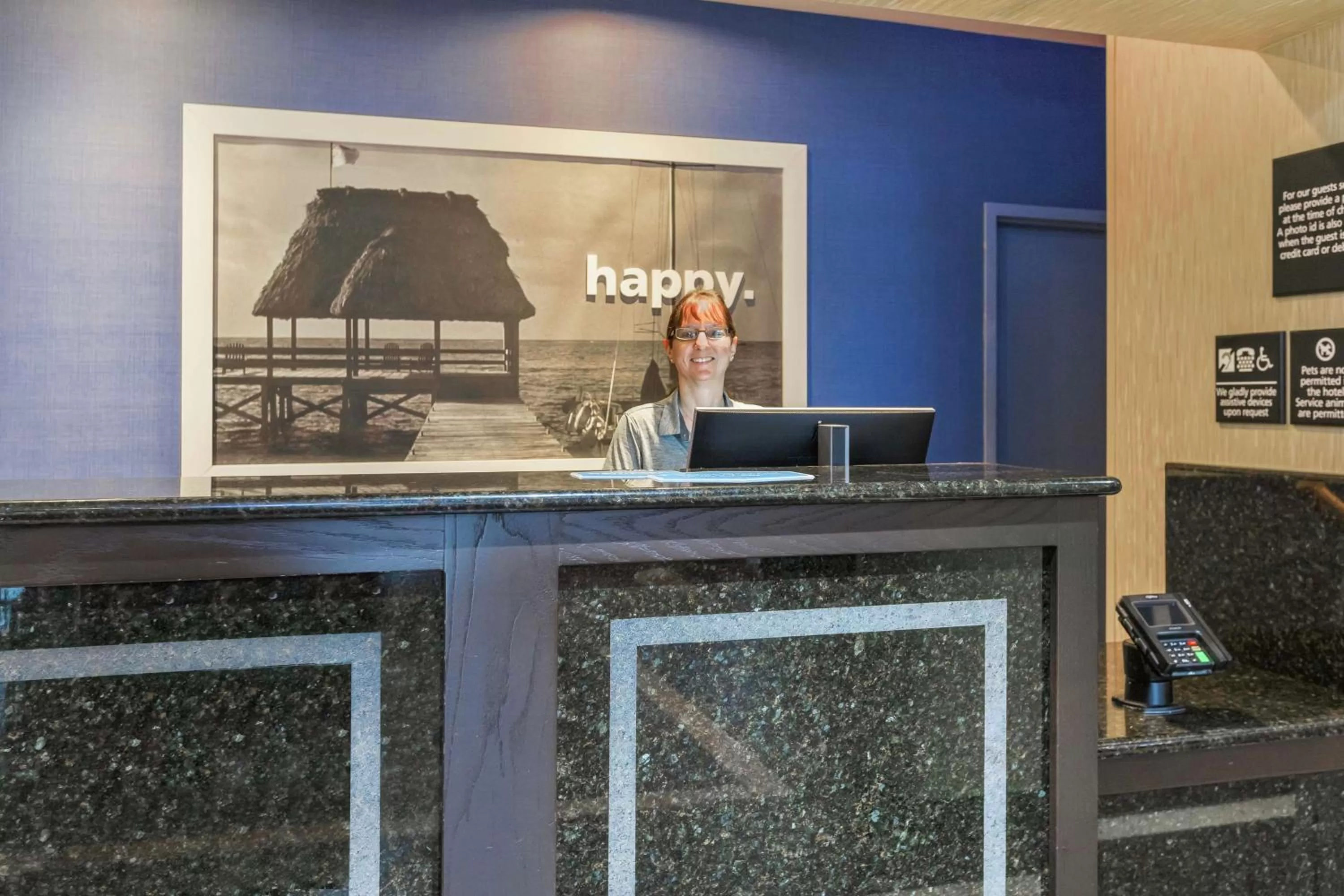 Lobby or reception in Hampton Inn Monroe