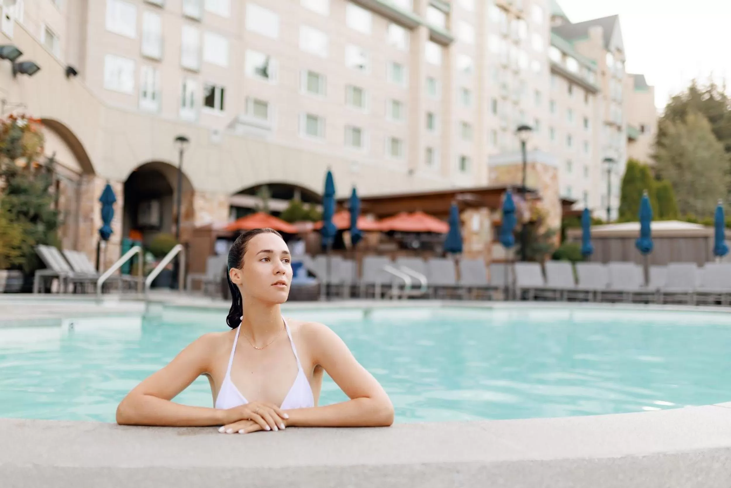 Swimming pool in Fairmont Chateau Whistler