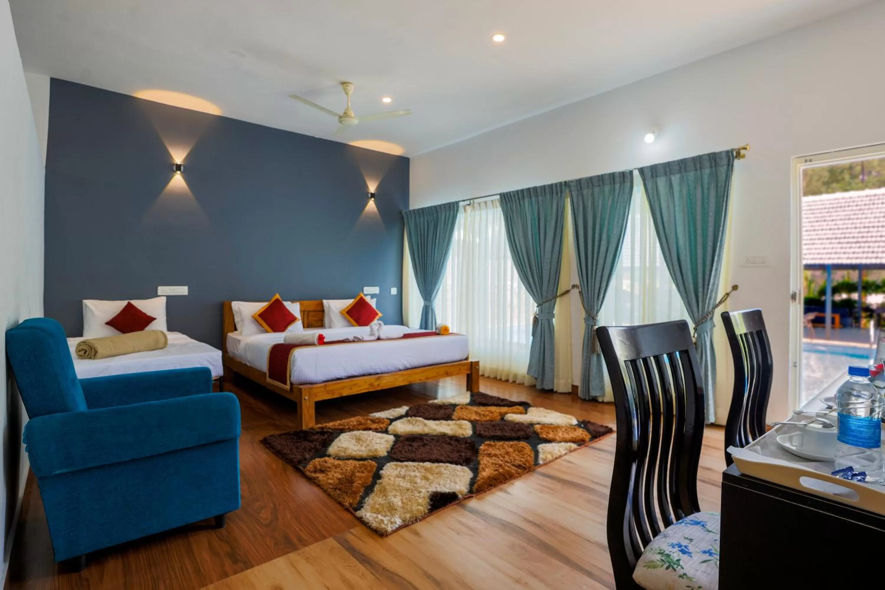 Bedroom, Bed in The Spectrum Resort - Chikmagalur