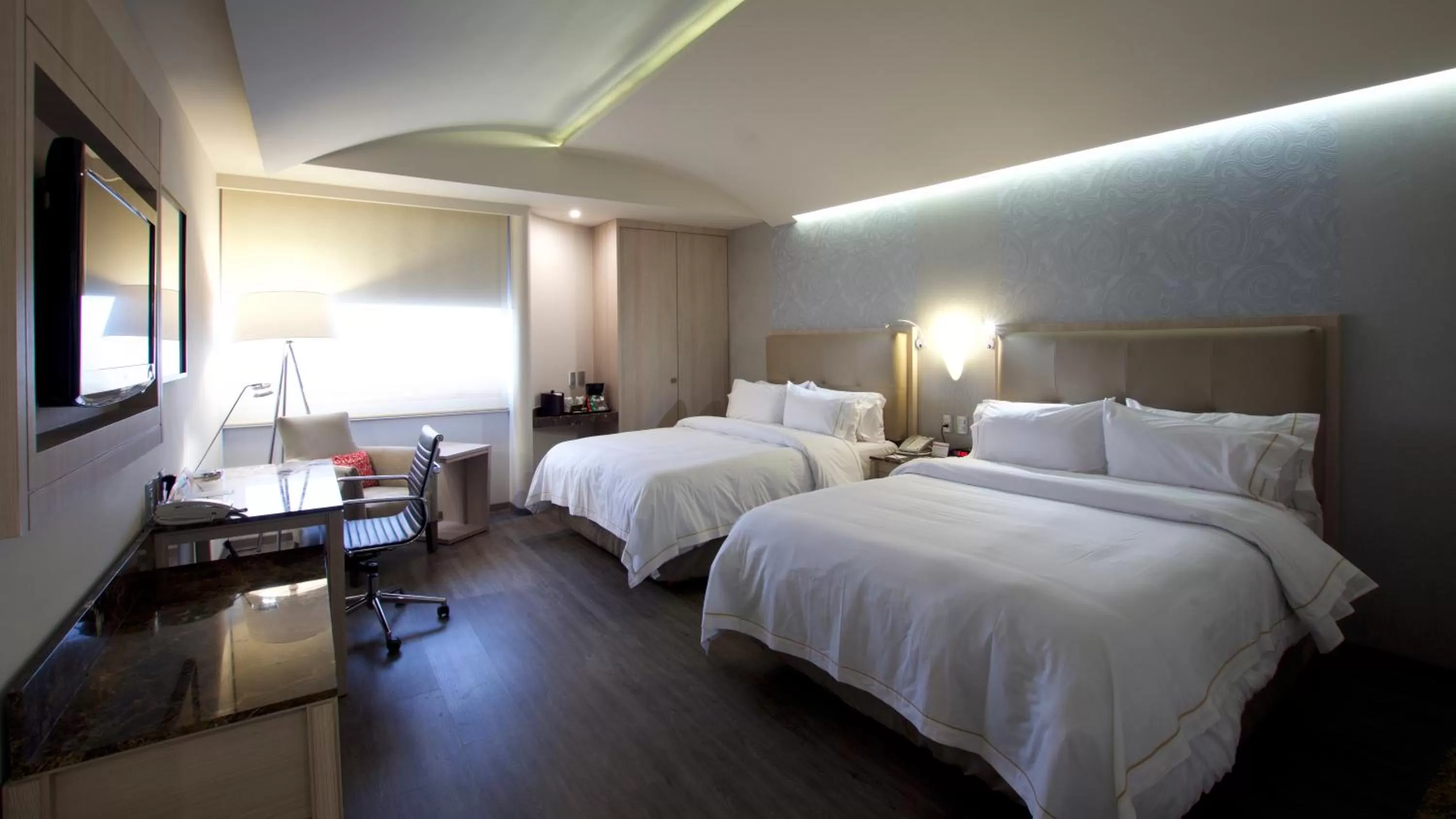 Decorative detail, Bed in Holiday Inn Express Mexico- Toreo by IHG