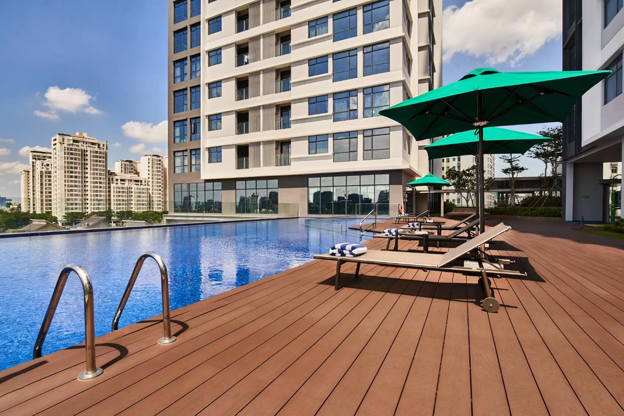 Swimming pool in Oakwood Residence Saigon