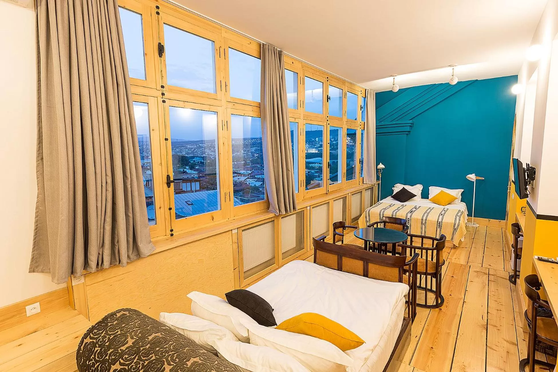 Seating area, Bed in Castle in Old Town