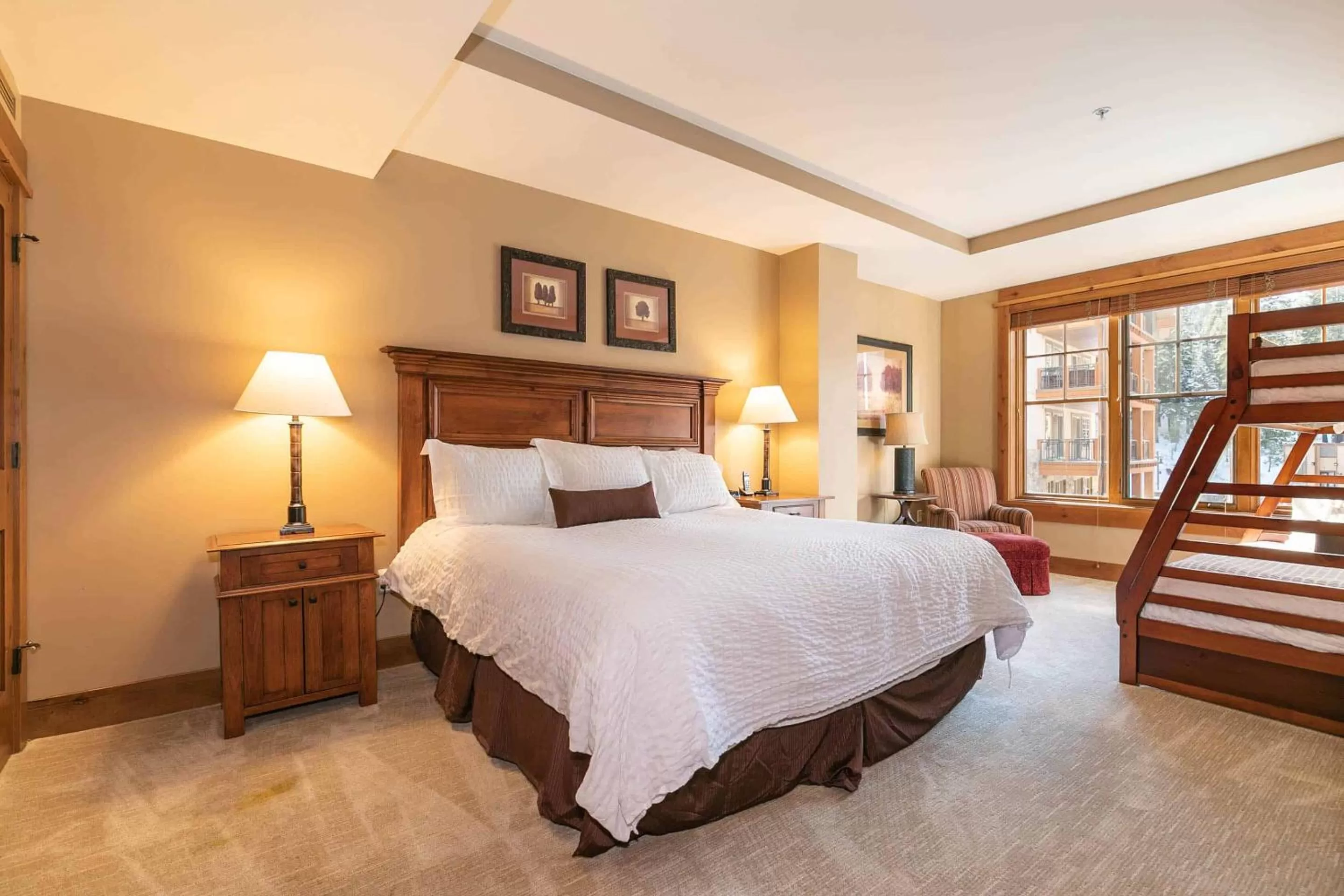 Bed in East West Hospitality at Tahoe