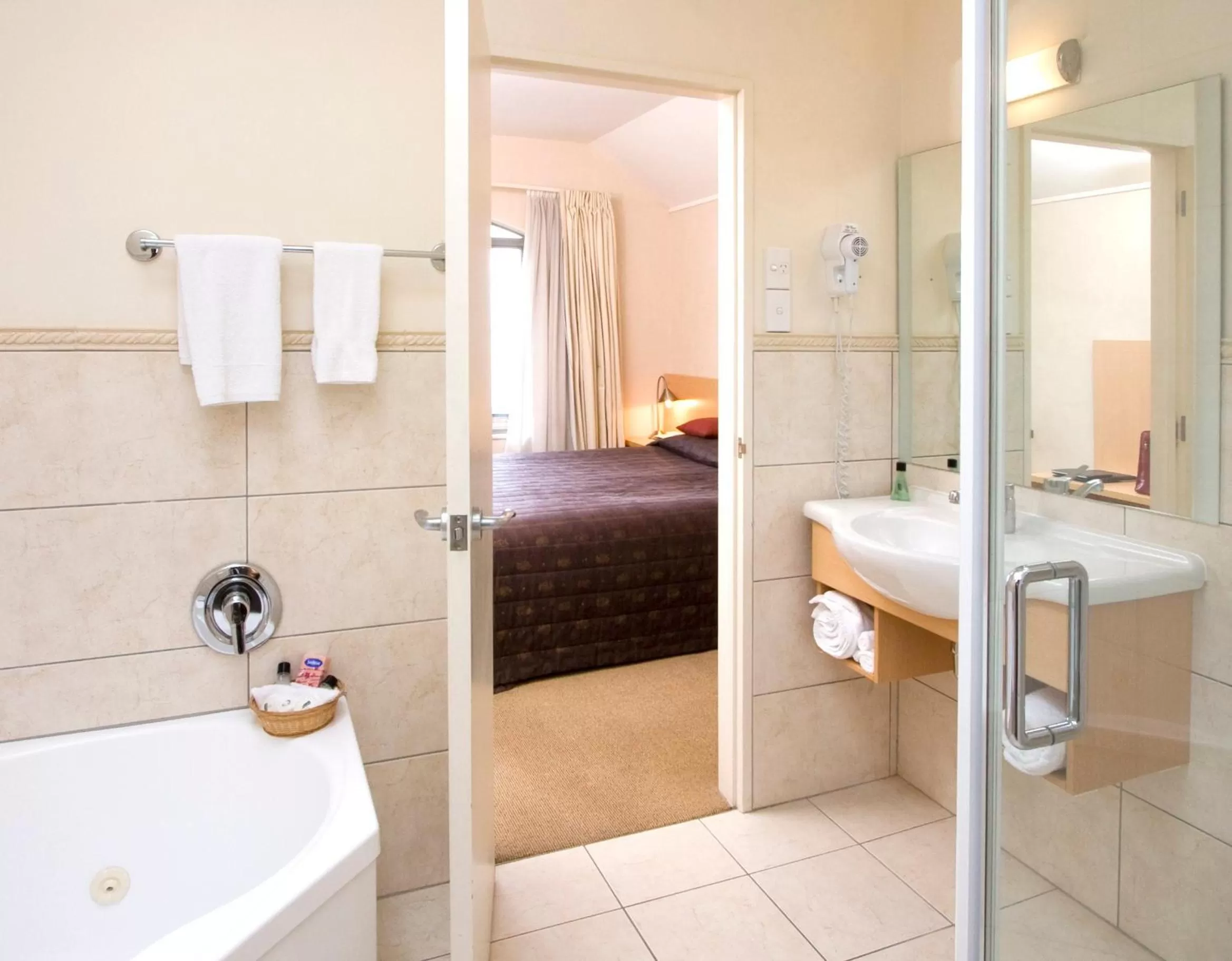 Bathroom in Voyager Apartments Taupo