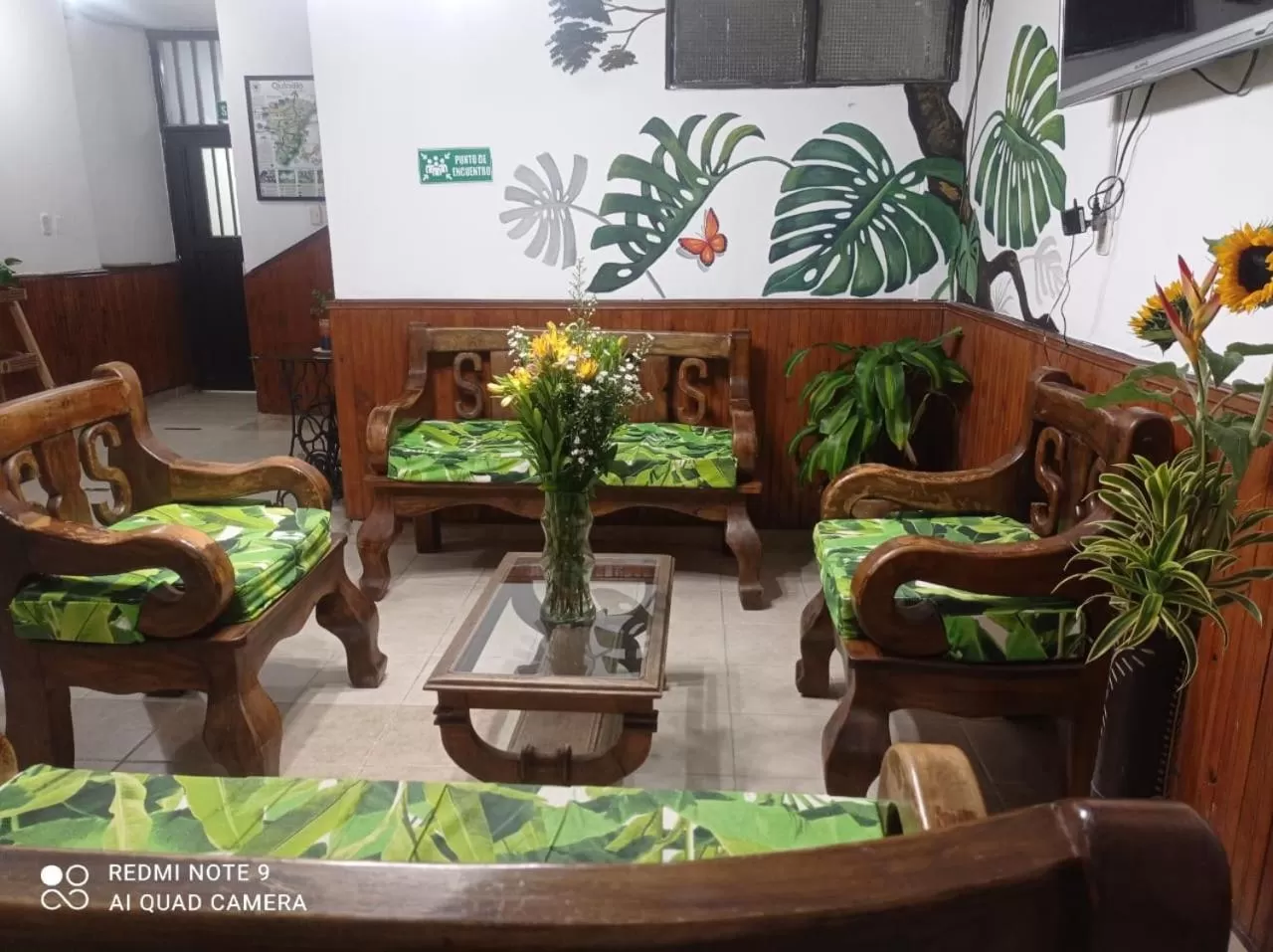 Lobby or reception in Hotel Plaza Calarcá