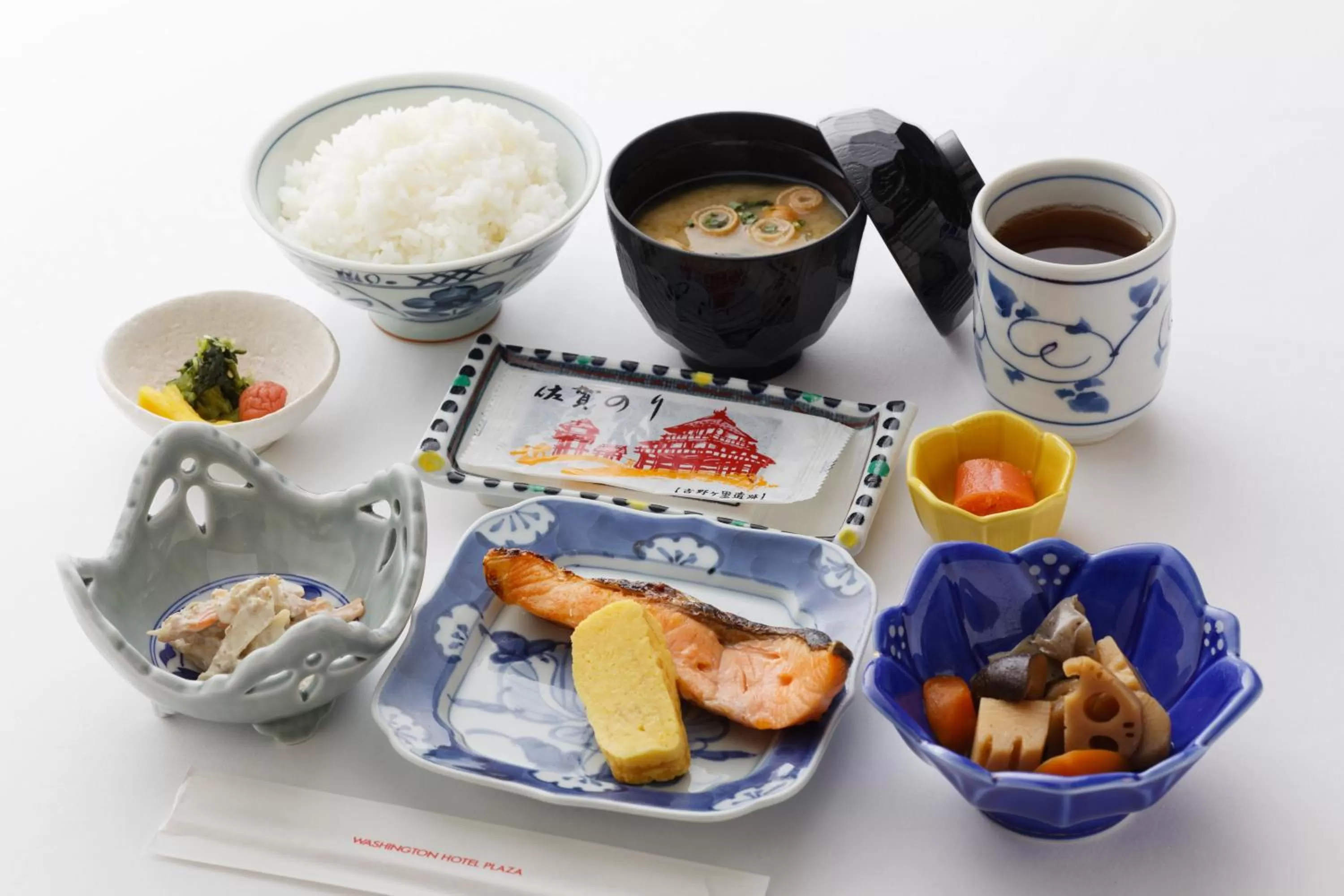 Asian breakfast in Hakata Nakasu Washington Hotel Plaza