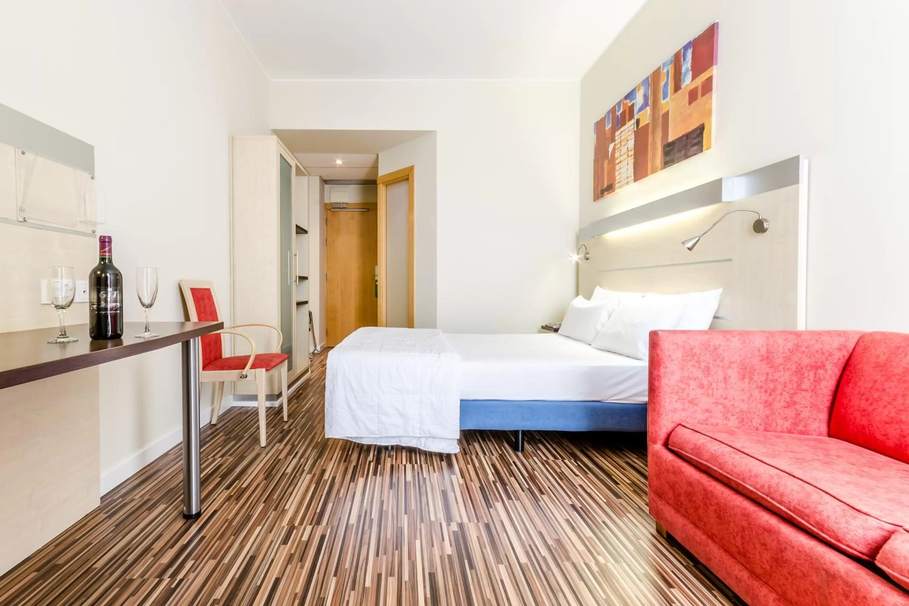 Bed in Hotel YIT Ciudad De Zaragoza