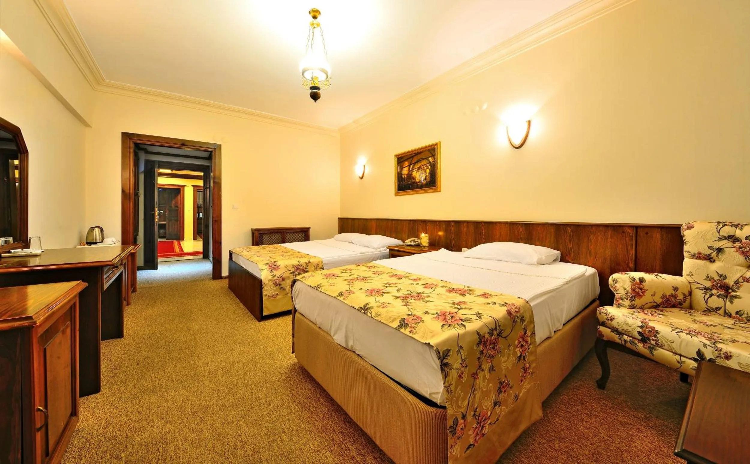 Bed in Baglar Saray Hotel