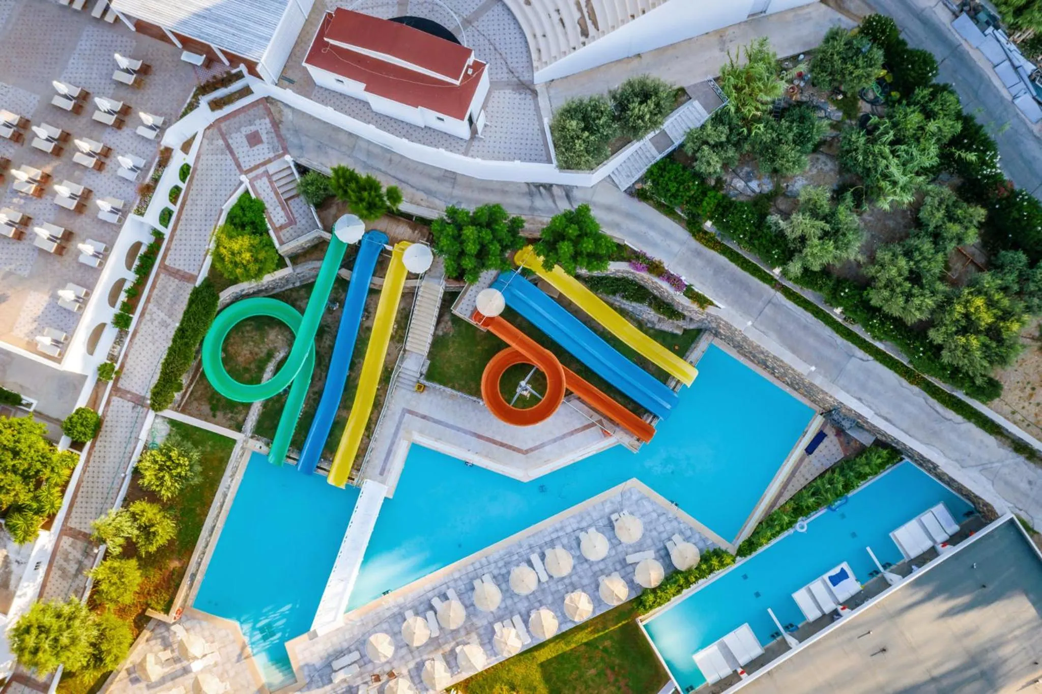 Aqua park in Lindos Royal Resort