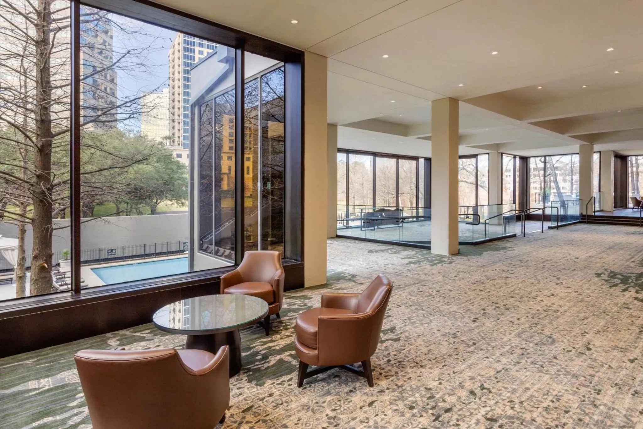 Lobby or reception in Omni Houston Hotel
