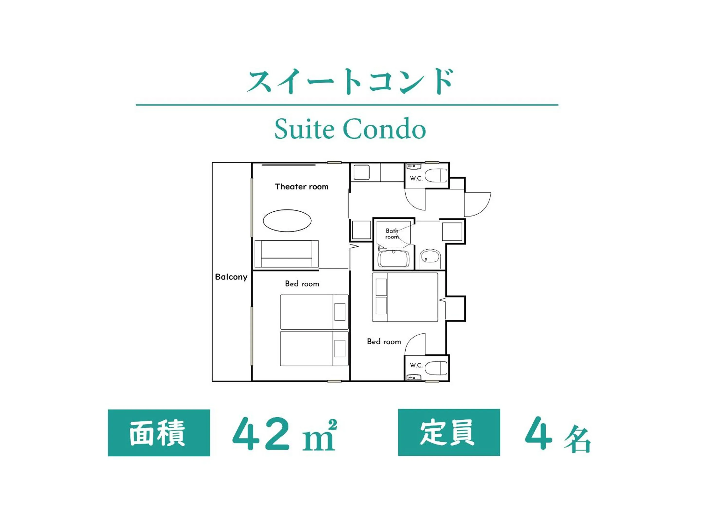 Floor plan in Condominium L's INN