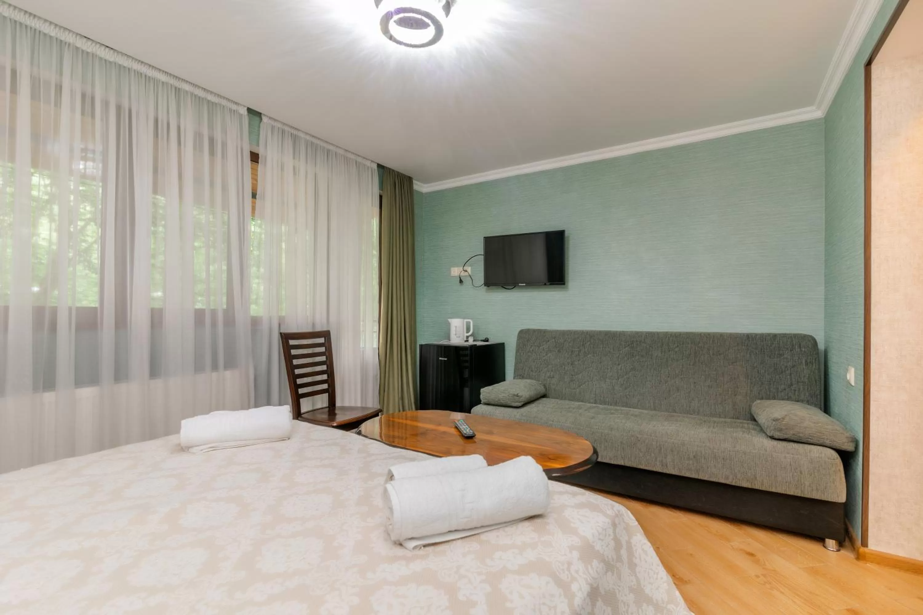 Bed in Borjomi Villa Roma