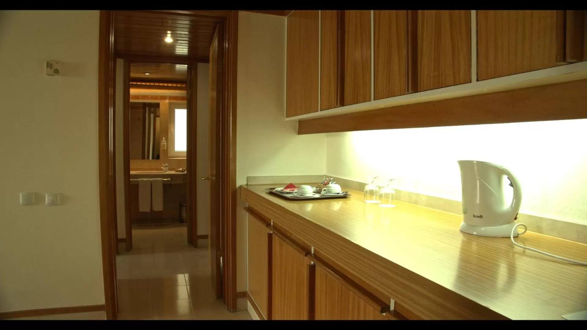 Kitchen or kitchenette in Hotel Solar Palmeiras