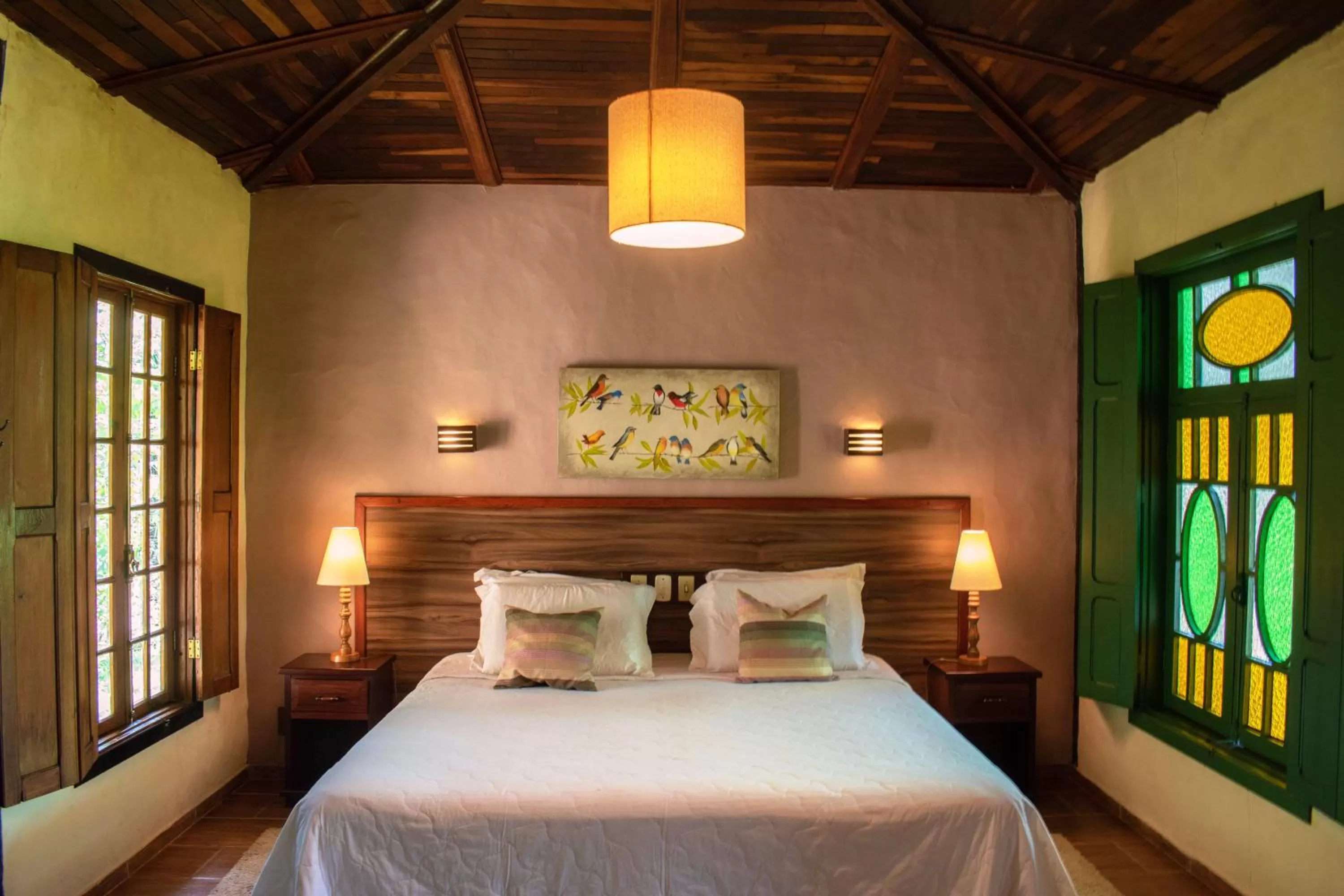 Bed in Hotel Santa Esmeralda