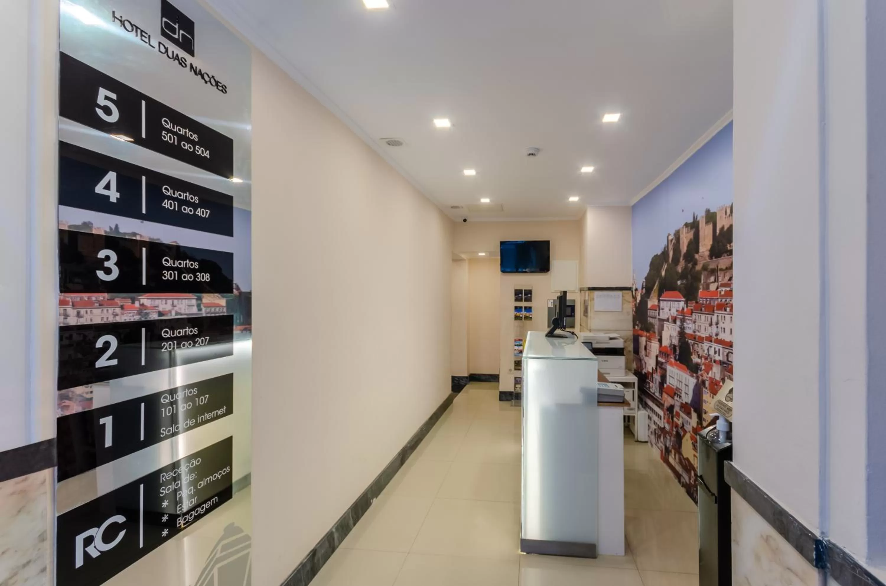 Lobby or reception in Hotel Duas Nações