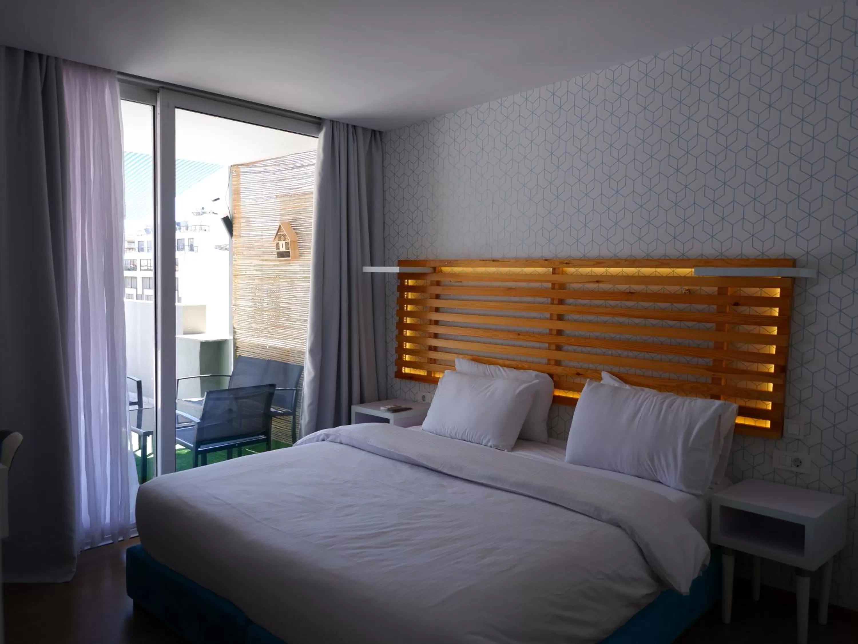 Bed in Athenian Montaza Hotel