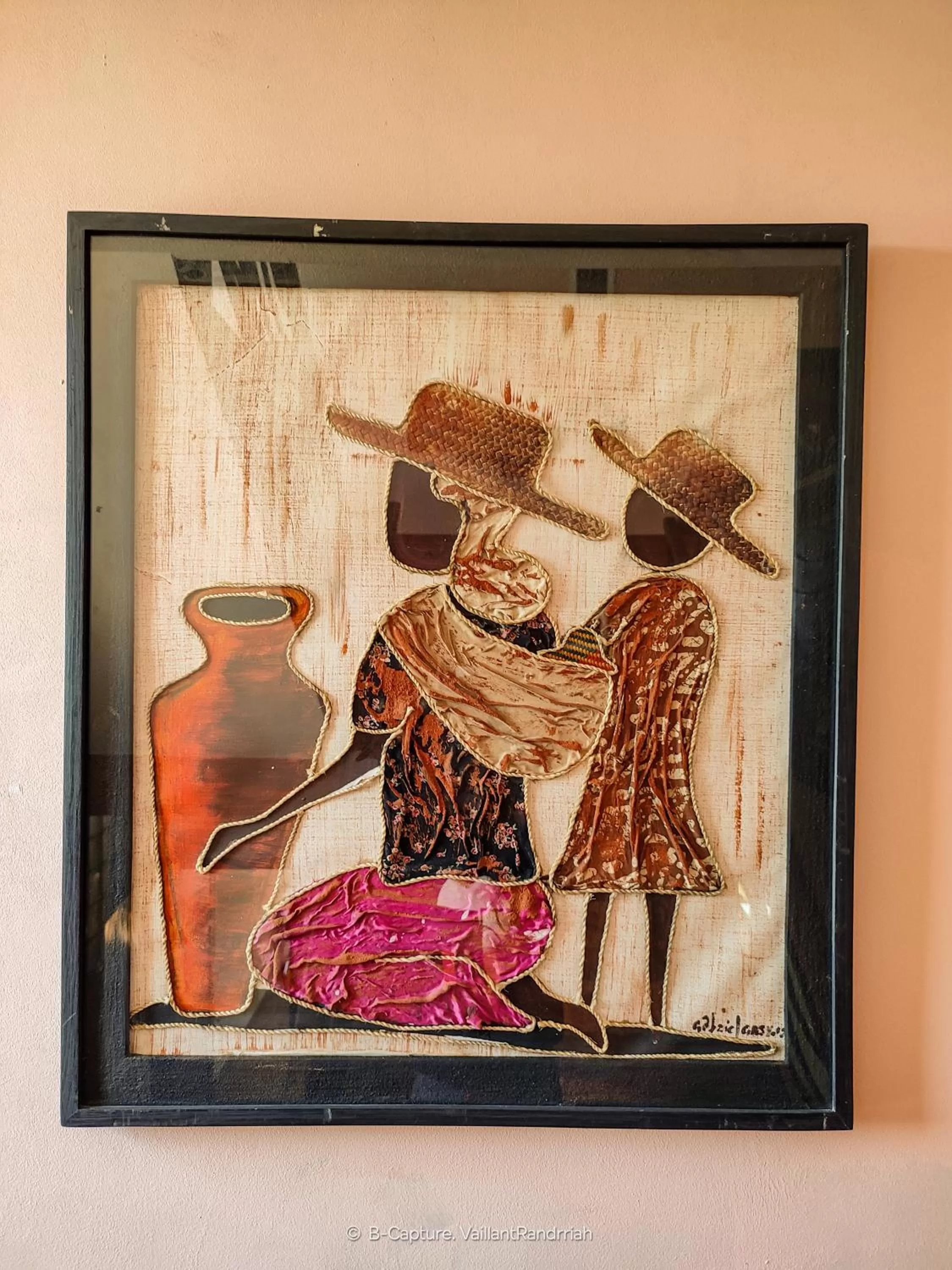 Decorative detail in Valiha Hotel Antananarivo