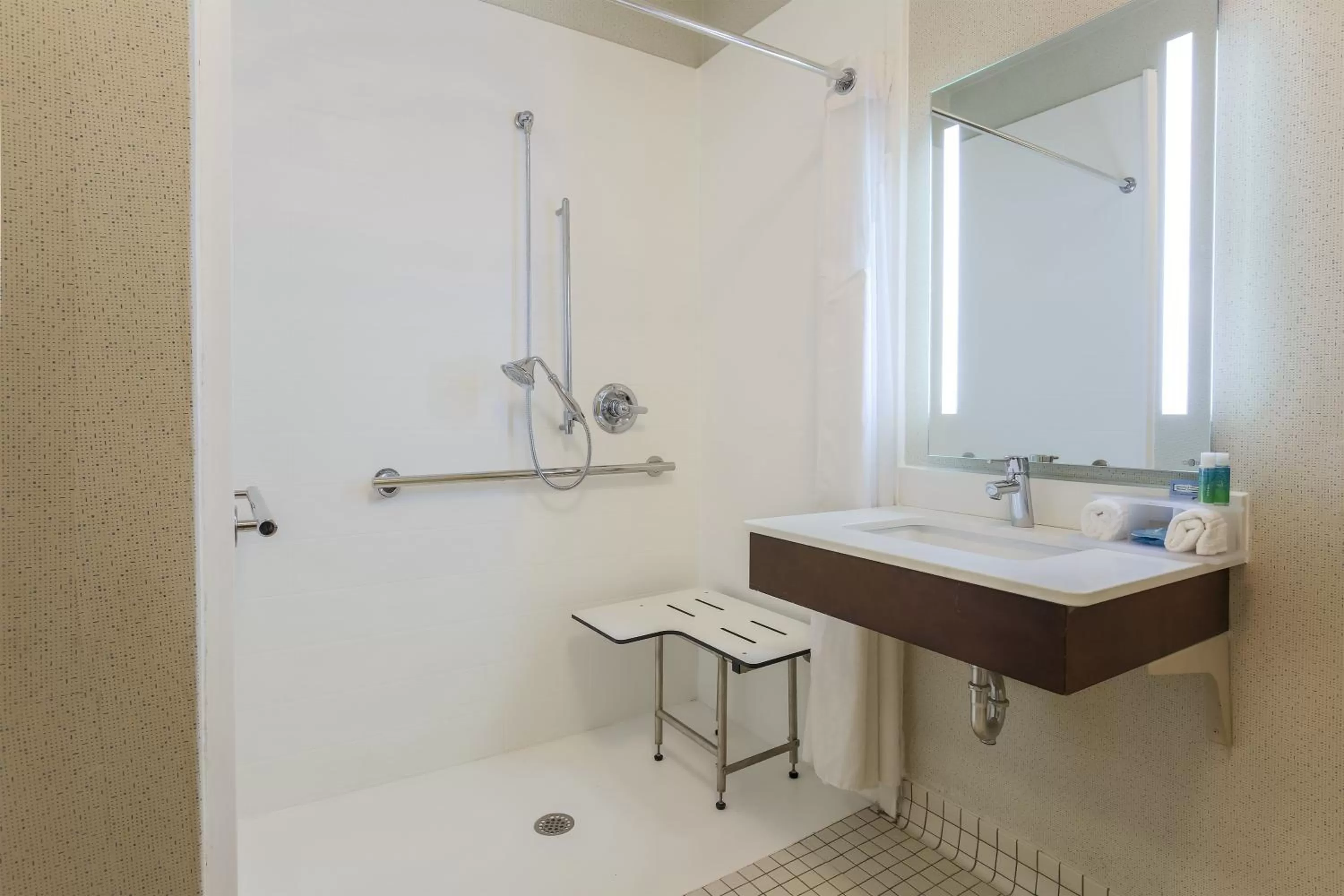 King Mobility Accessible Rollin Shower  in Holiday Inn Express Irondequoit, an IHG Hotel