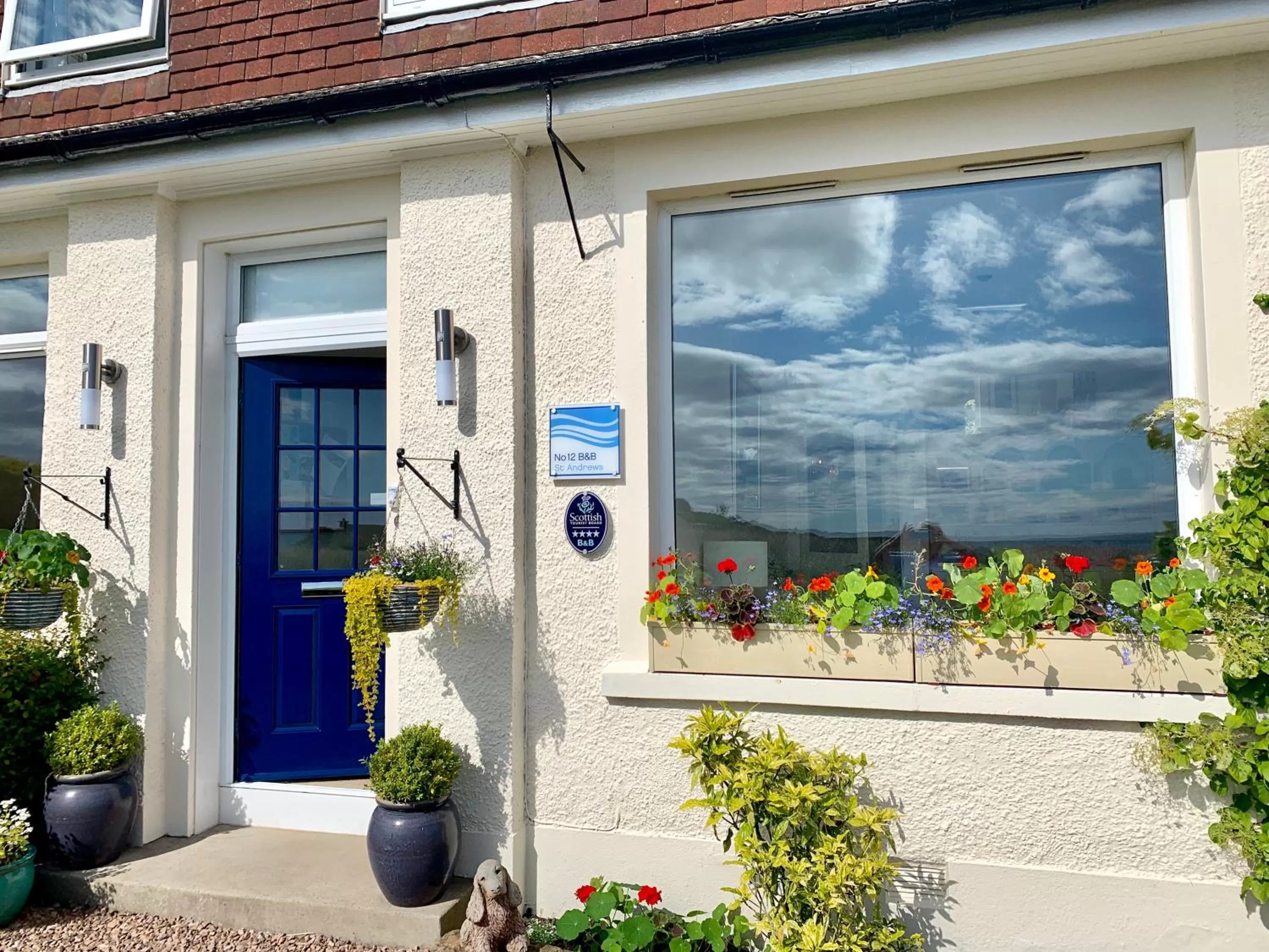 Facade/entrance in No12 Bed and Breakfast, St Andrews