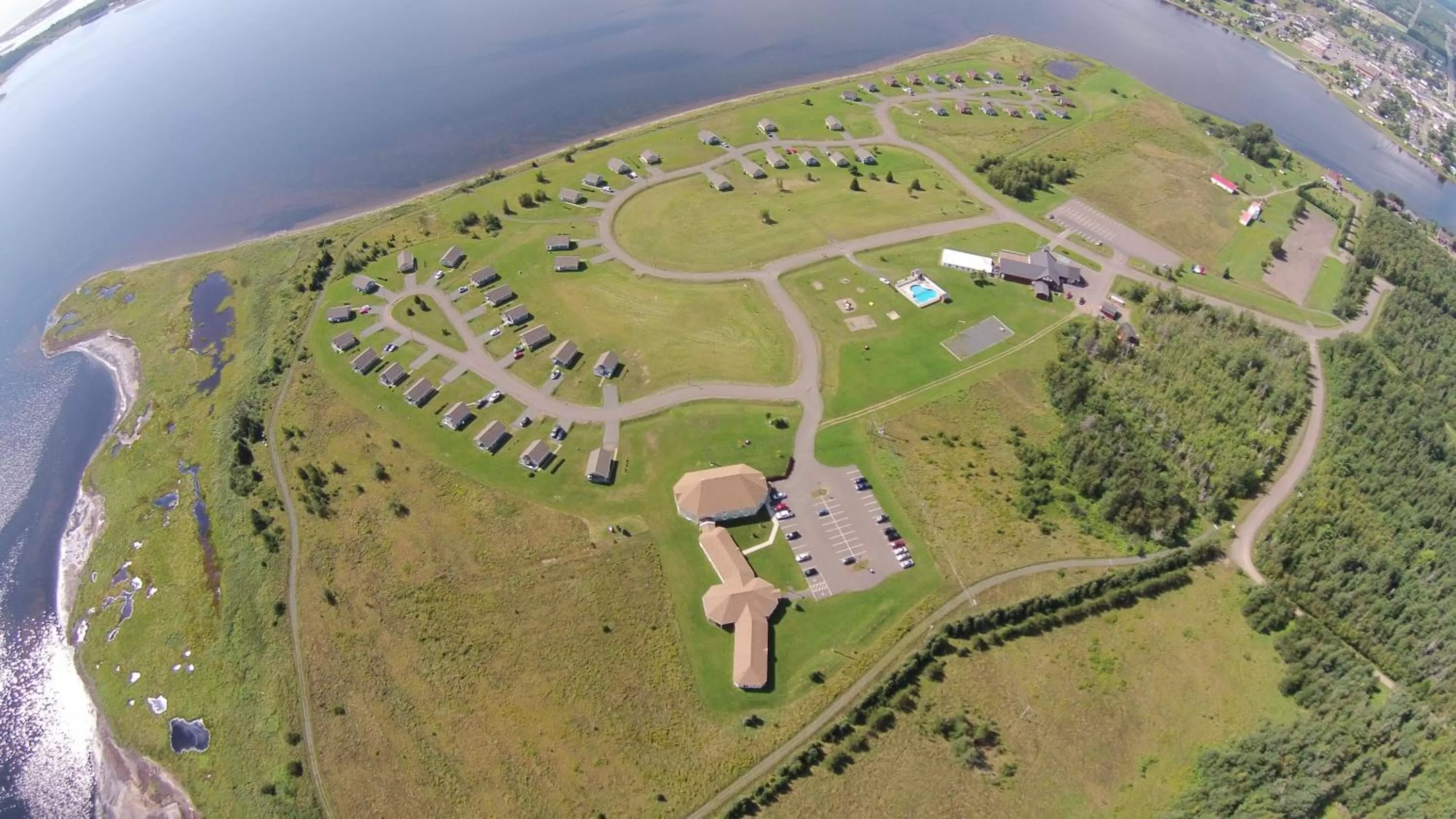 Bird's eye view in Villegiature Deux Rivieres Resort