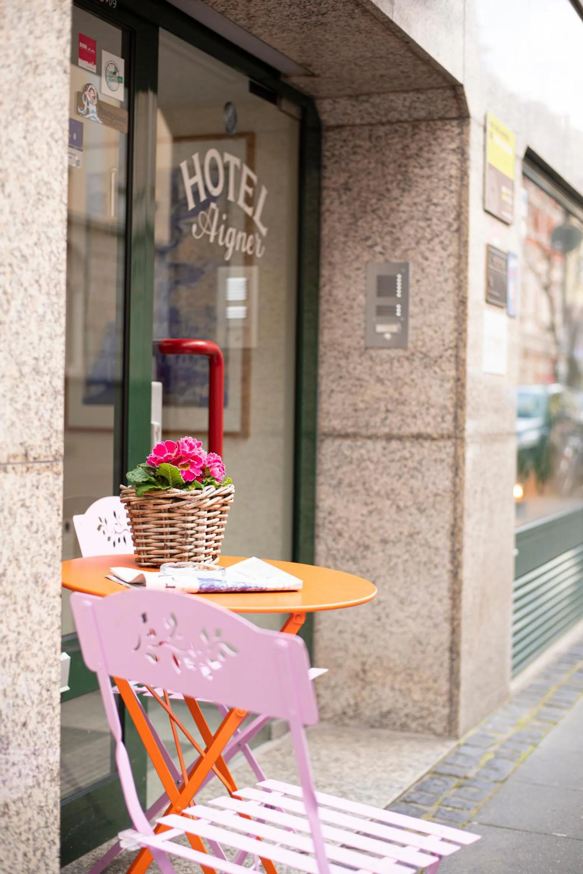 Facade/entrance in Hotel Aigner