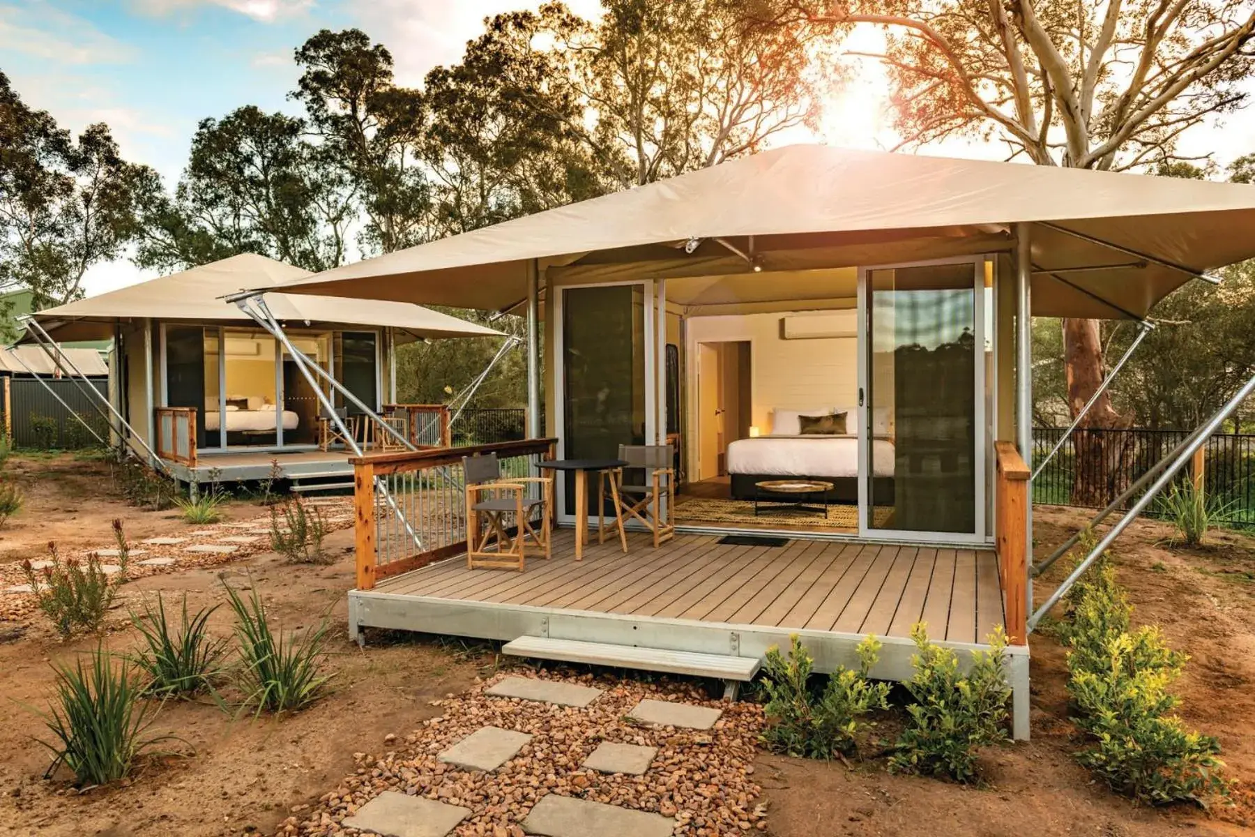 Deluxe Safari Tent - sleeps 2 ADULTS ONLY in Discovery Parks - Barossa Valley Deluxe Safari Tent - sleeps 2 ADULTS ONLY in Discovery Parks - Barossa Valley