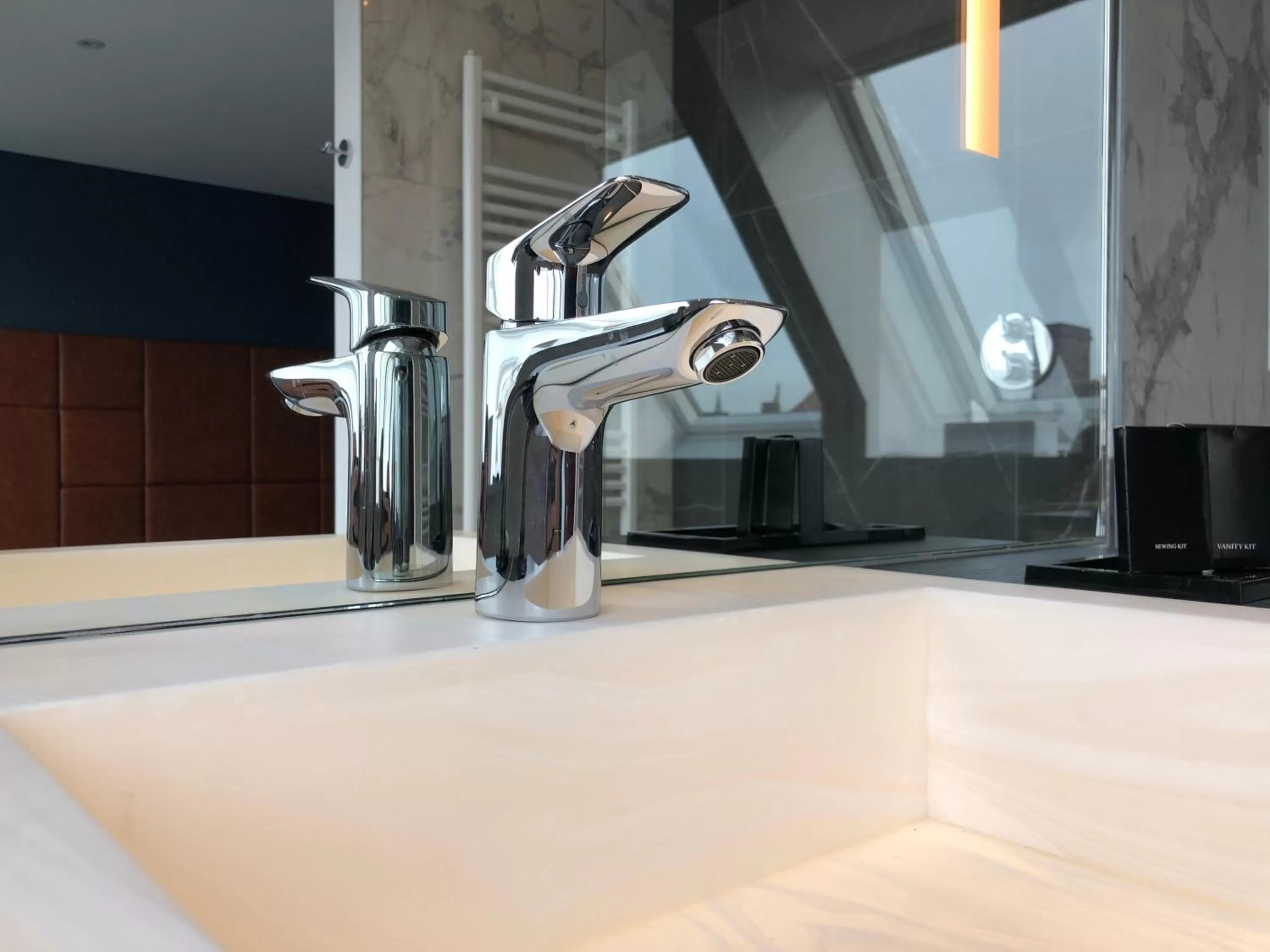 Bathroom in Boutique Hotel Sablon by CW Hotel Collection