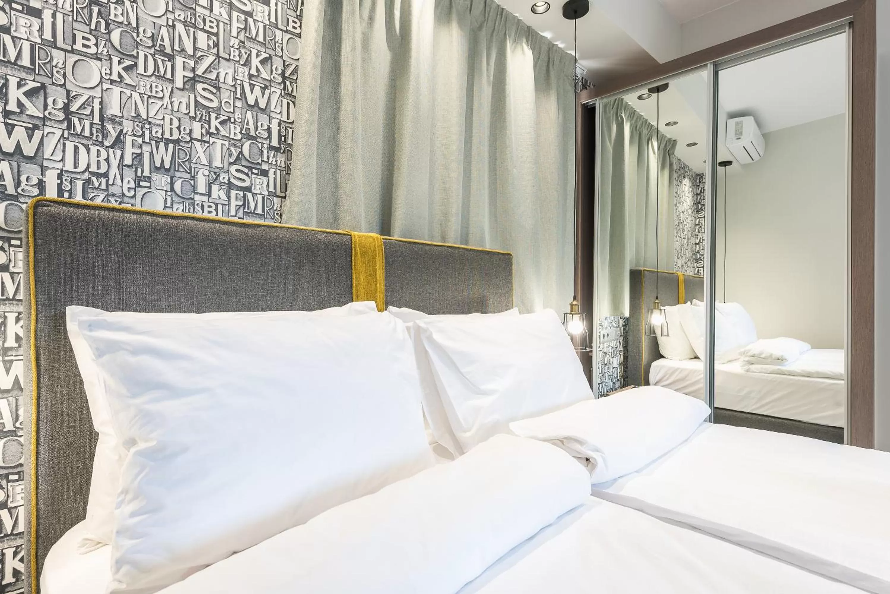 Bedroom, Bed in Athens Lights