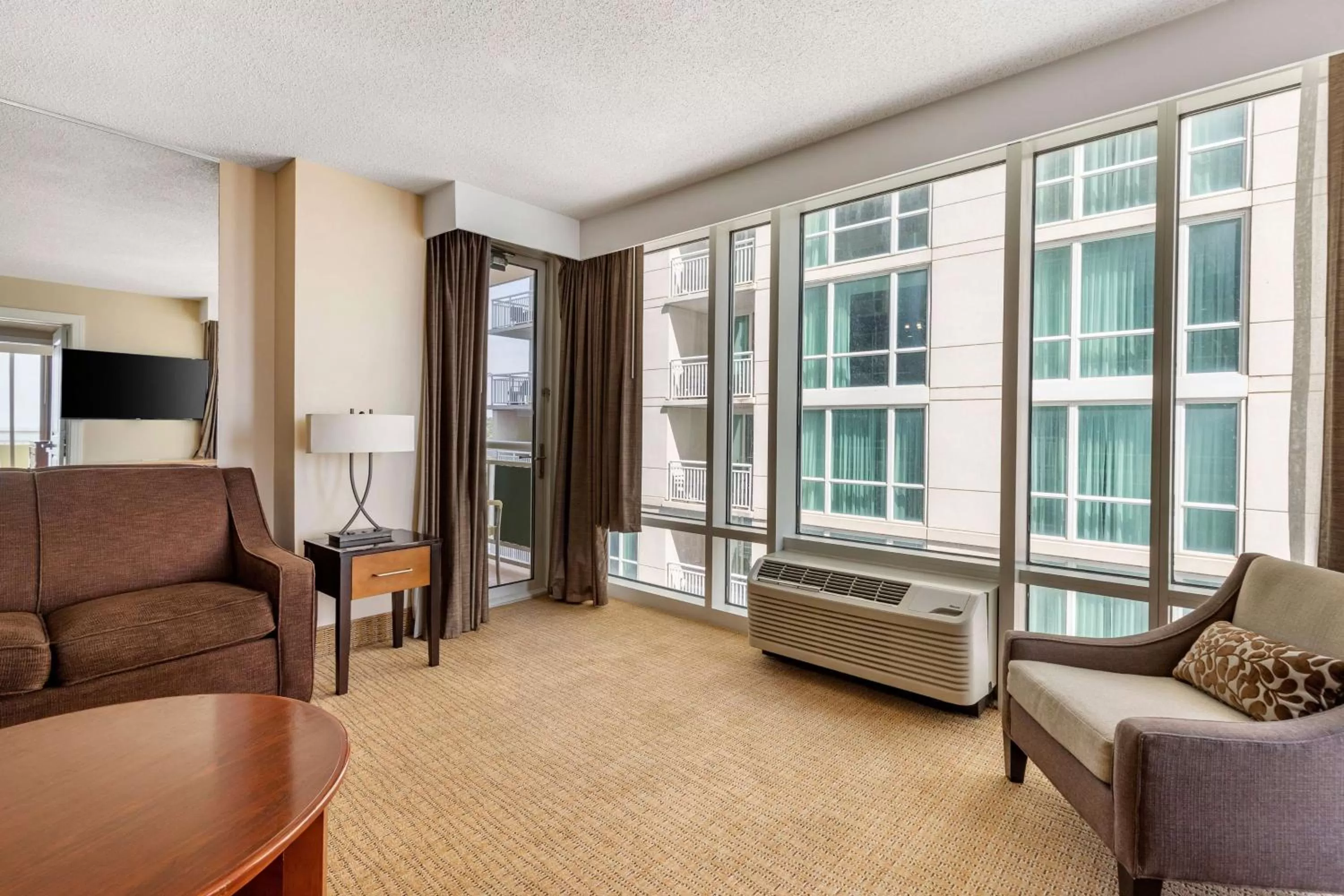 Living room in Hilton Vacation Club Ocean Beach Club Virginia Beach