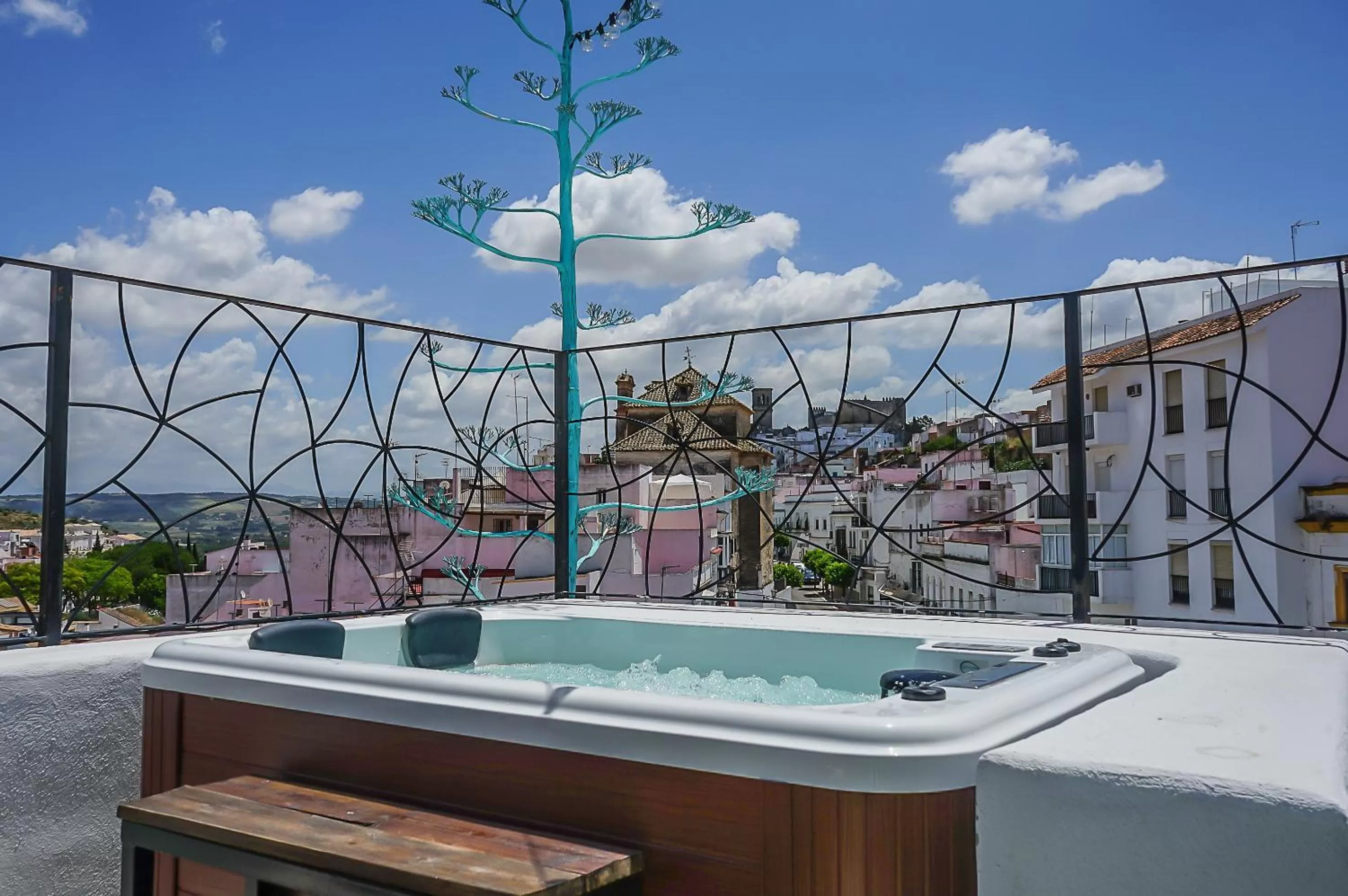 Solarium in Hotel Posada de las Cuevas