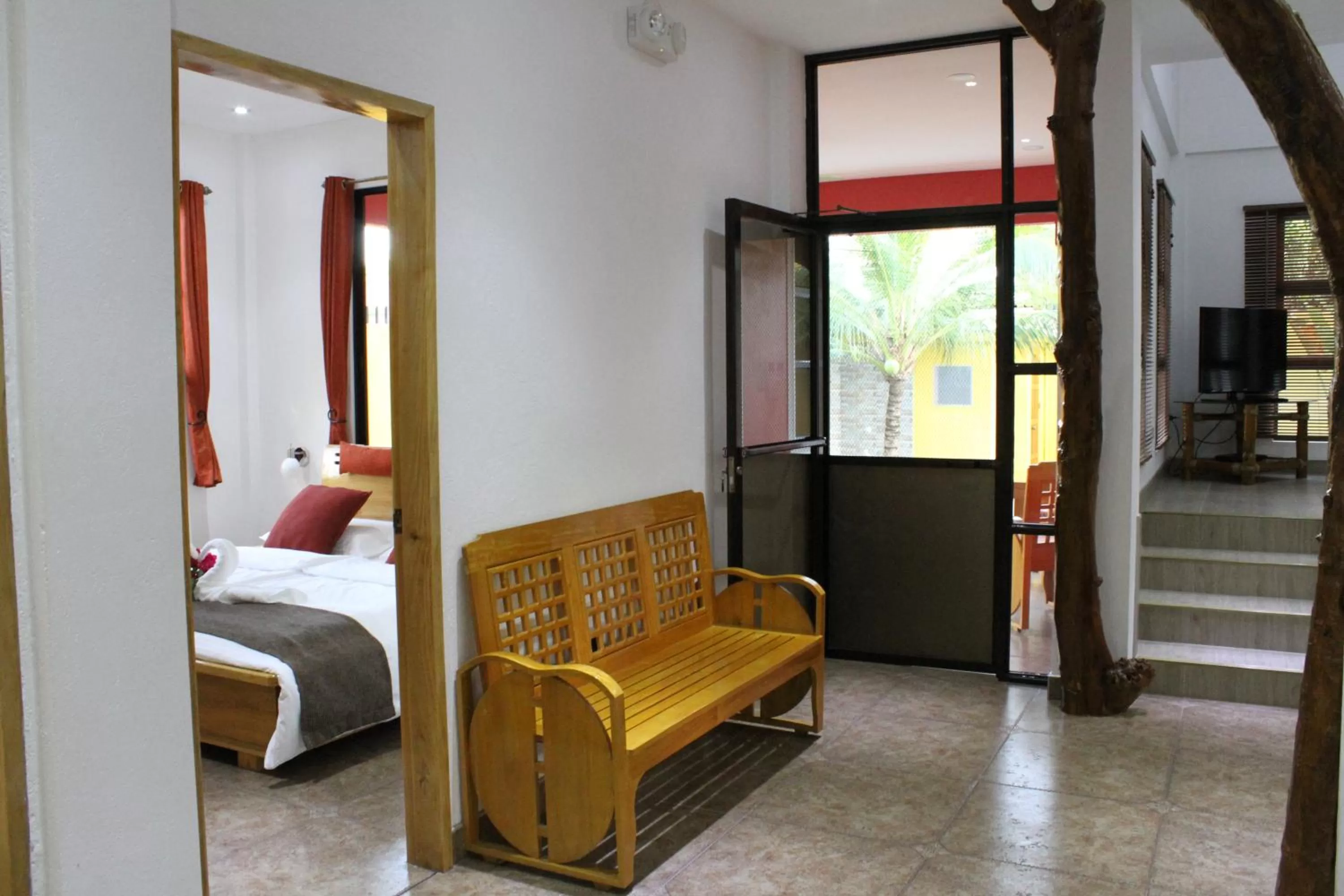 Living room, Bed in Alona's Coral Garden Resort (Adult-Only)