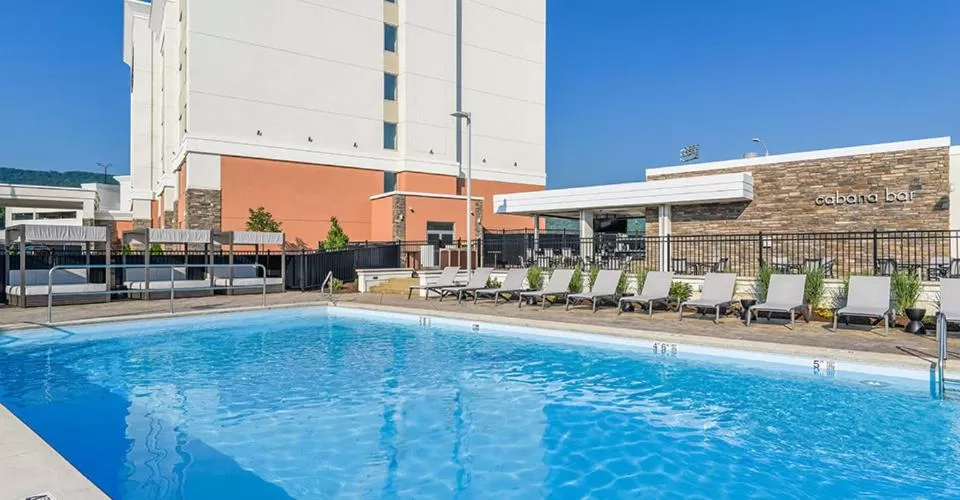 Swimming pool in Tioga Downs Casino and Resort