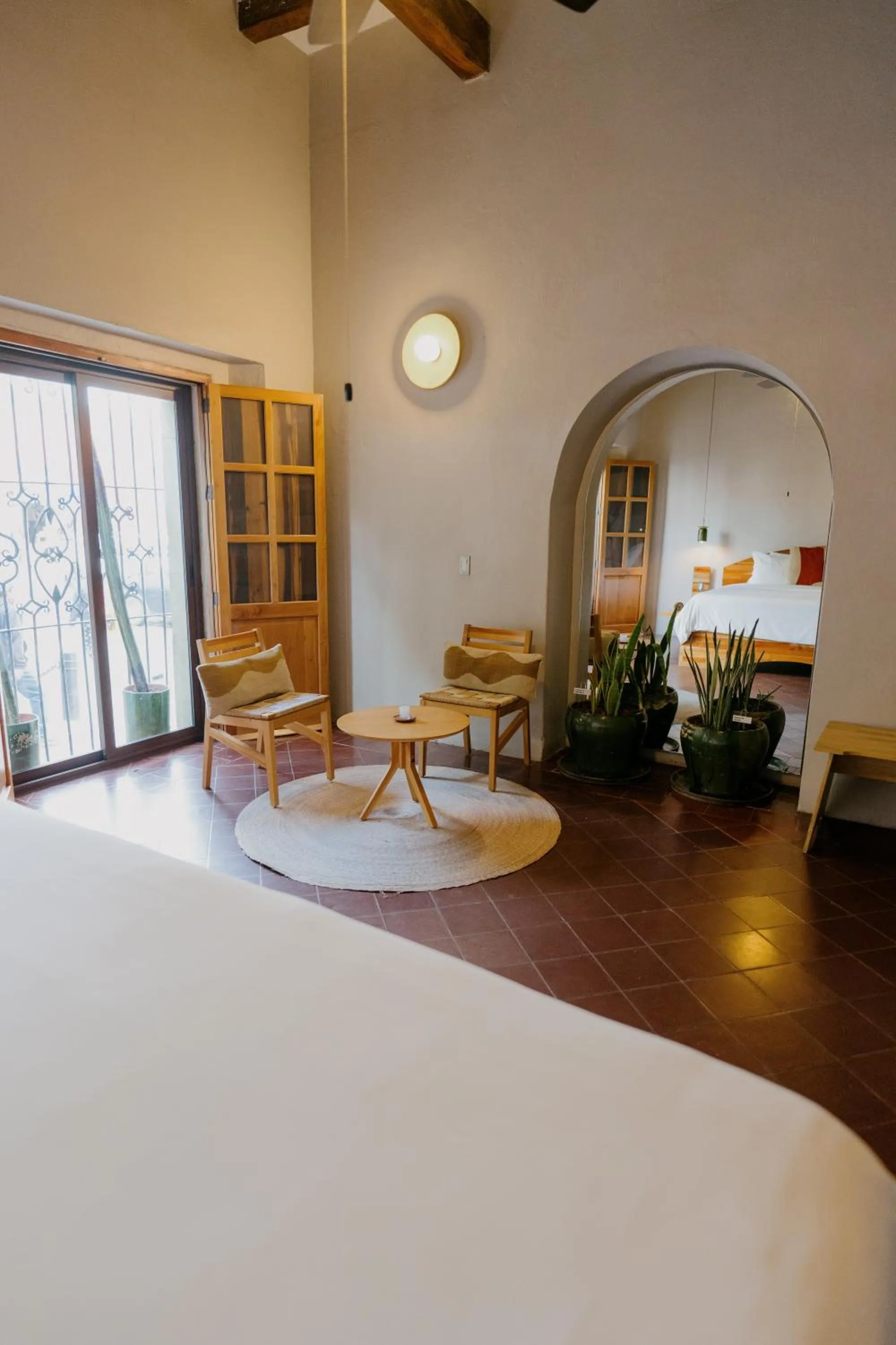 Living room, Bed in Grana B&B