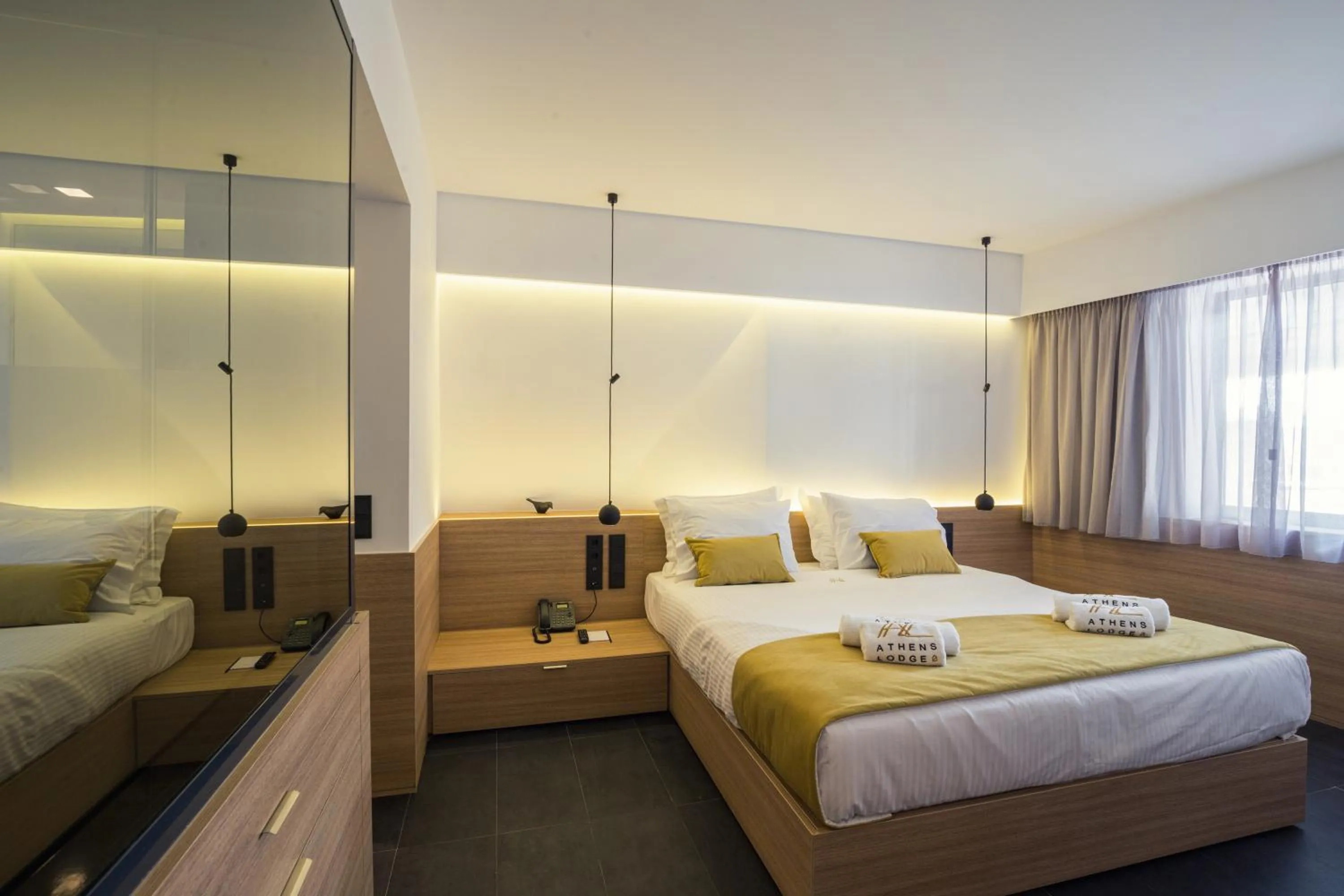 Bedroom, Bed in Athens Lodge by Athens Prime Hotels