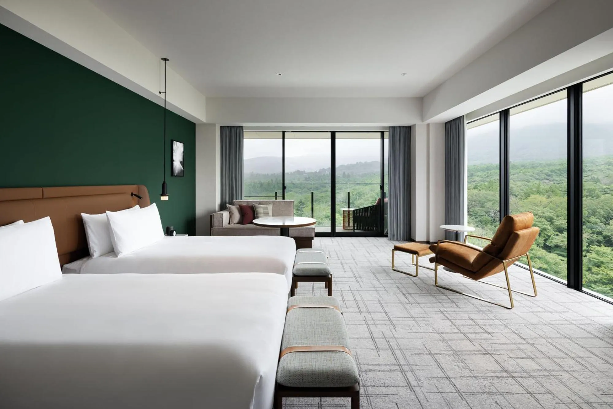 View (from property/room), Bed in Fuji Speedway Hotel, in The Unbound Collection by Hyatt