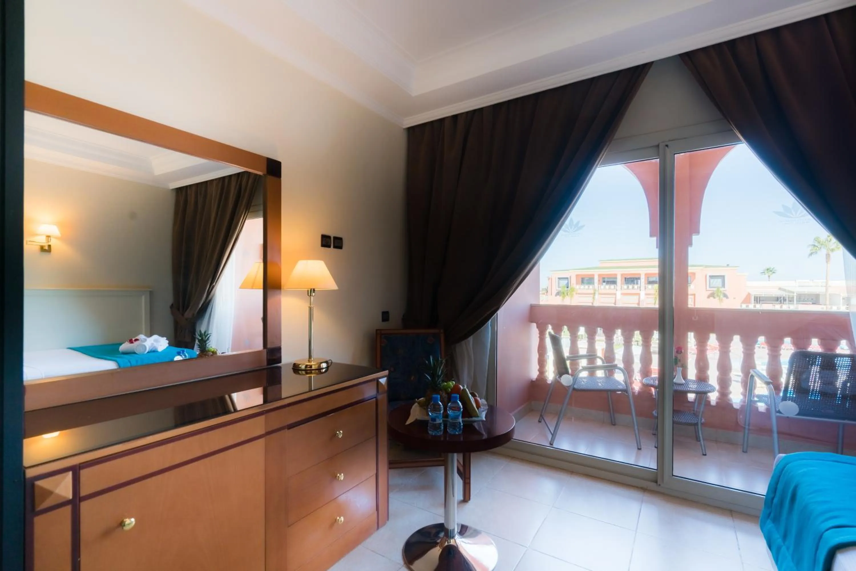 Balcony/Terrace, Bed in Pickalbatros Aqua Fun Club All Inclusive