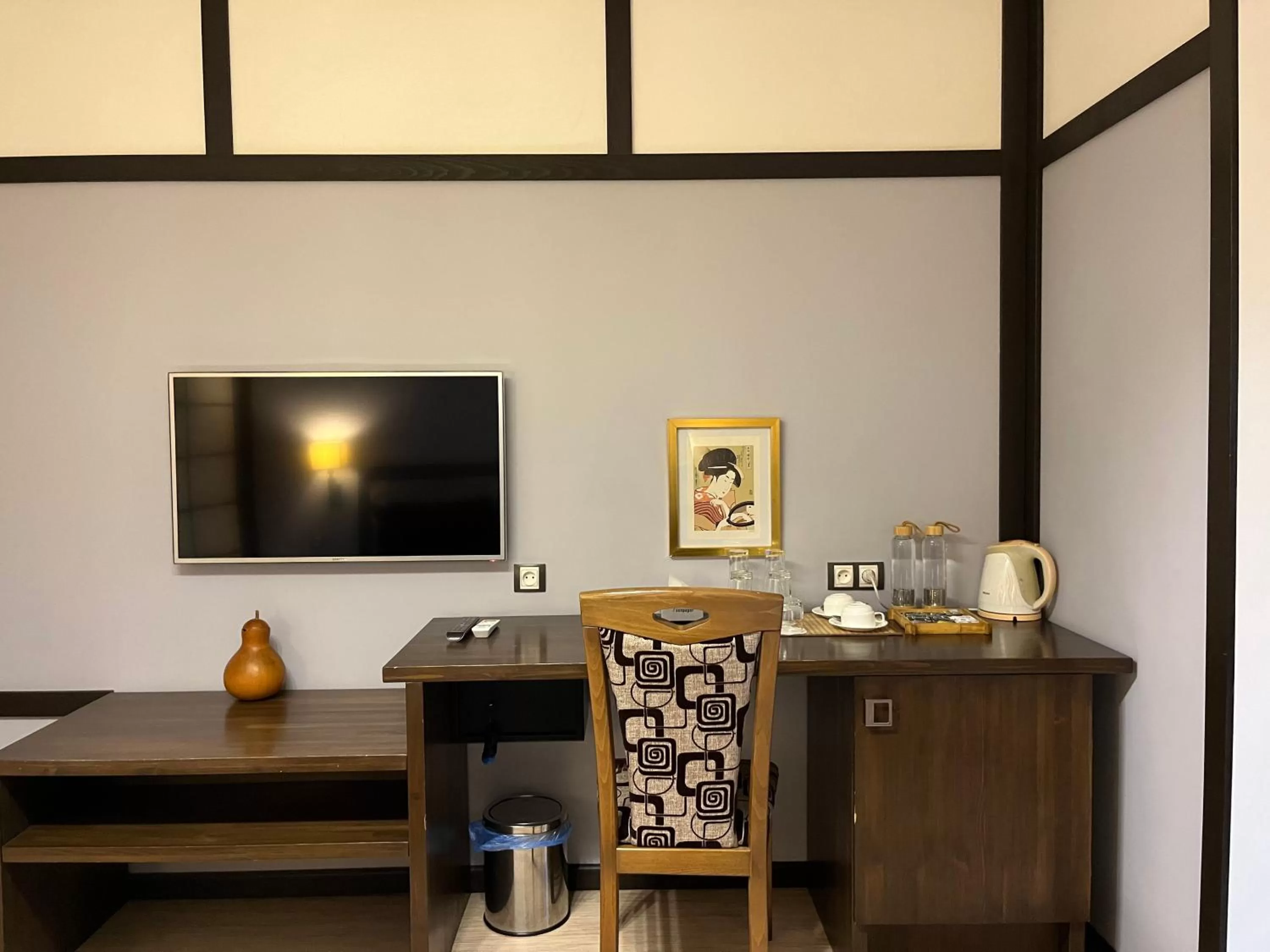 Coffee/tea facilities in Orbita hotel Shymkent