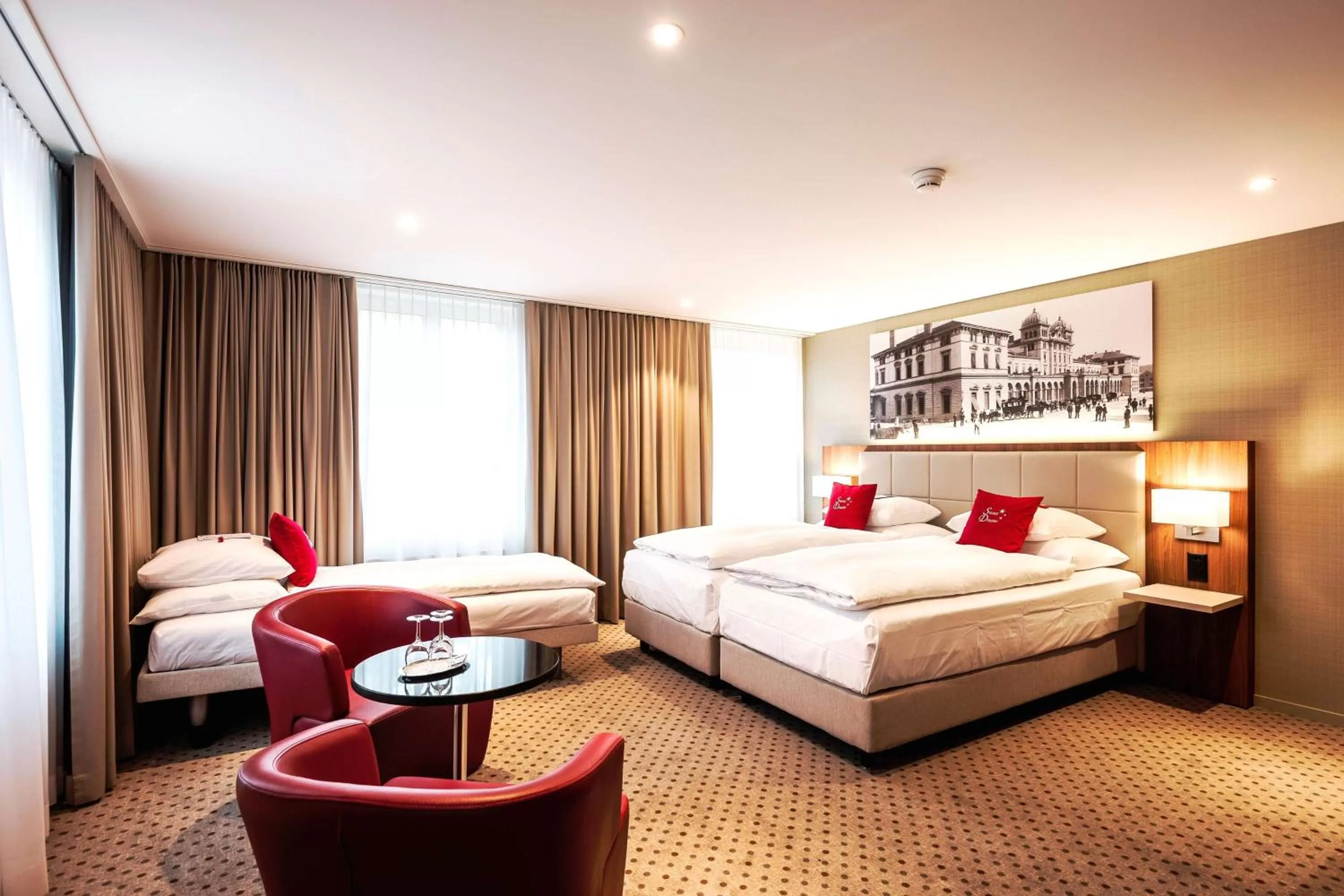 Photo of the whole room, Bed in Hotel Wartmann am Bahnhof