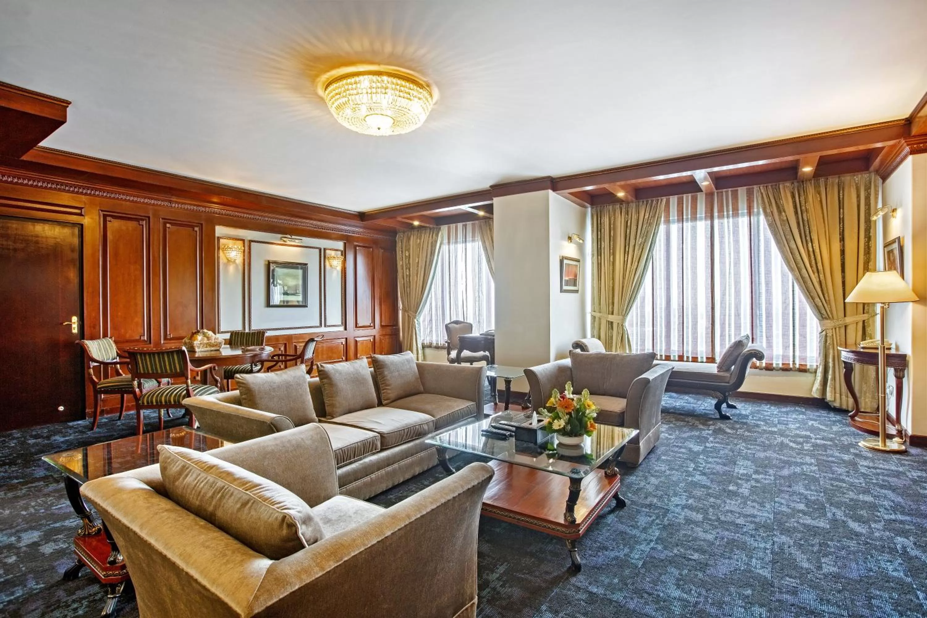 Seating area in Hotel Sarina